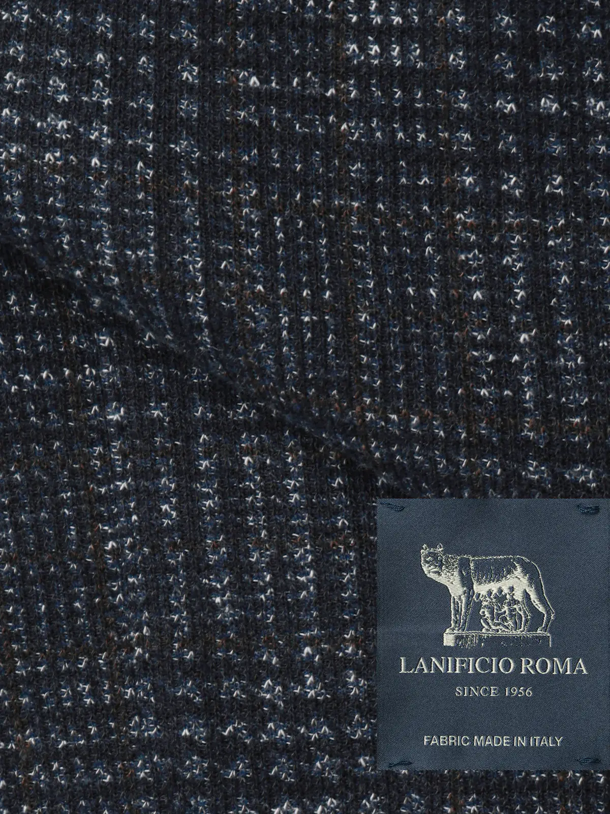 ジャケット／LANIFICIO ROMA／ストレッチ／プリントジャージー／グレンチェック／CR03 ネイビー S