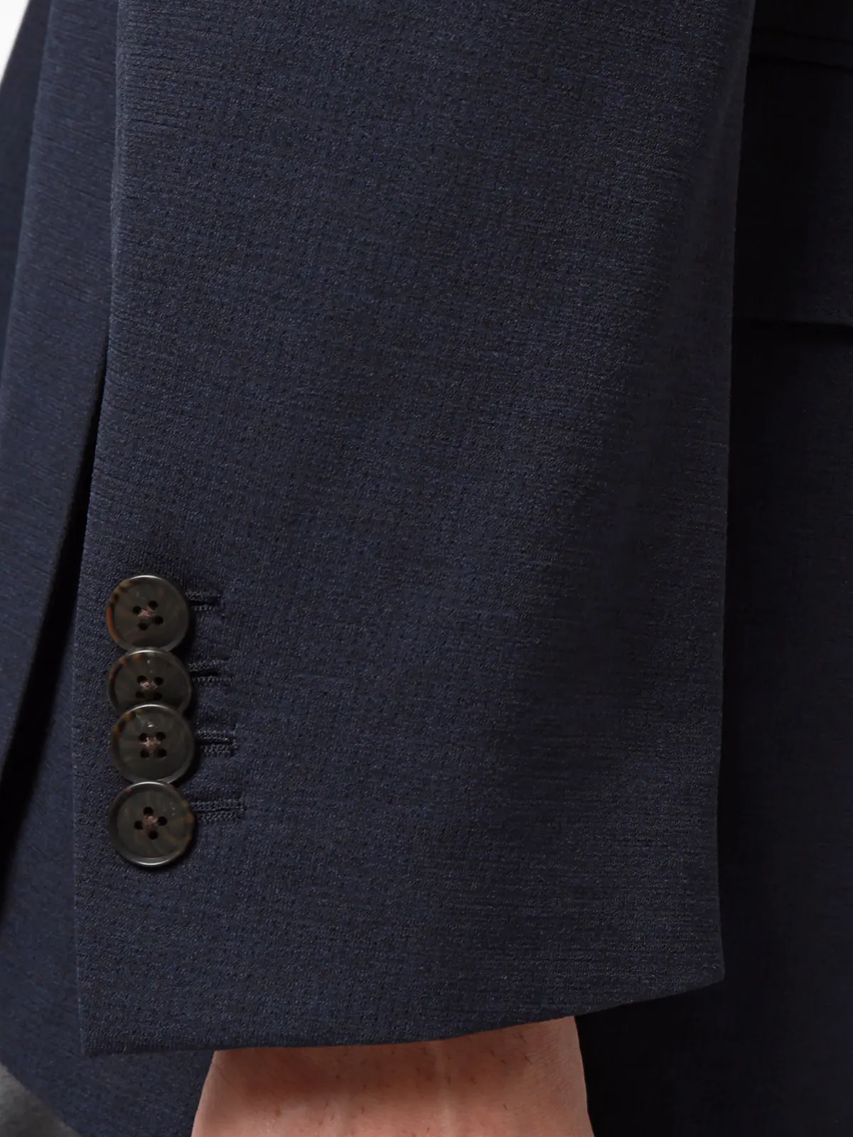 ジャケット／ウォッシャブル／ストレッチ／Primeflex／織柄／CR03 ネイビー S