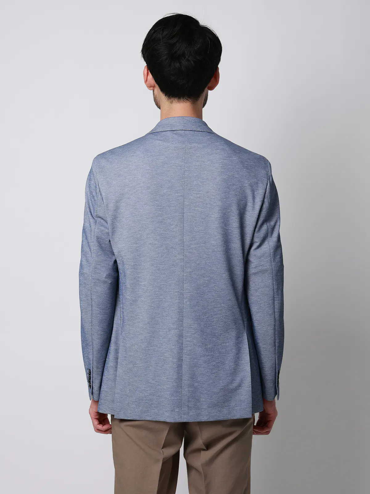 ジャケット／ウォッシャブル／ストレッチ／PARINE／ジャージー／CR03 ブルー S