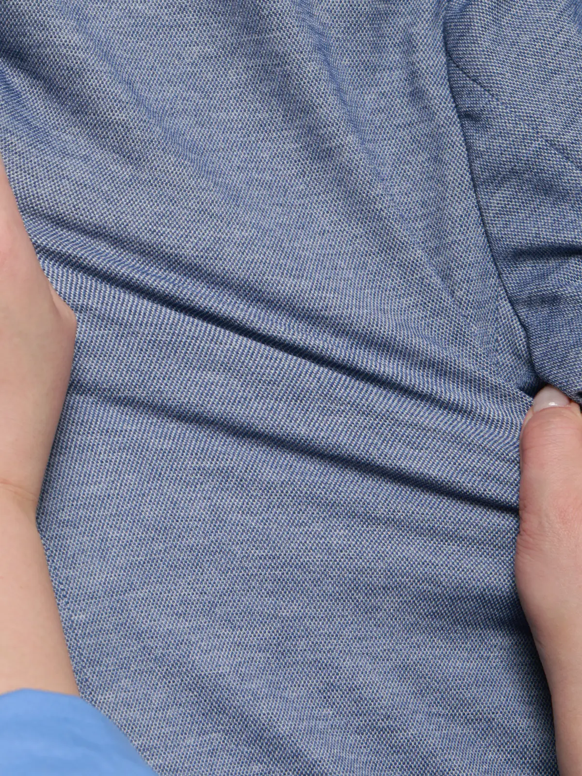 ジャケット／ウォッシャブル／ストレッチ／PARINE／ジャージー／CR03 ブルー S