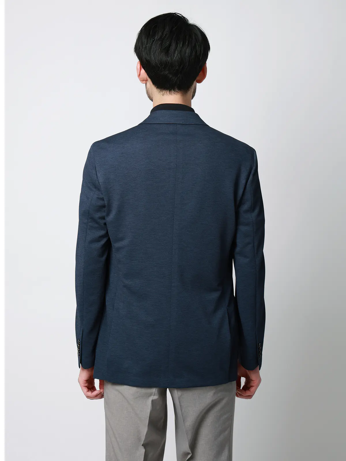 ジャケット／ウォッシャブル／ストレッチ／PARINE／ジャージー／CR03 ネイビー S