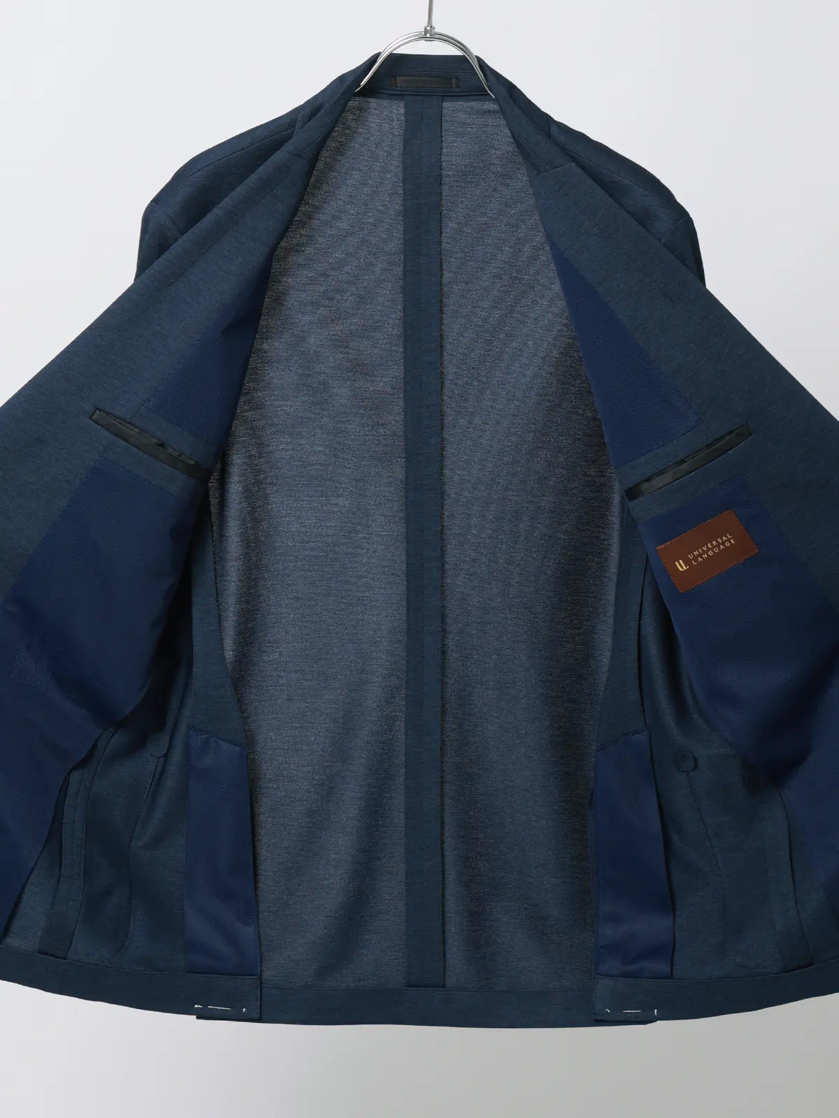 ジャケット／ウォッシャブル／ストレッチ／PARINE／ジャージー／CR03 ネイビー S