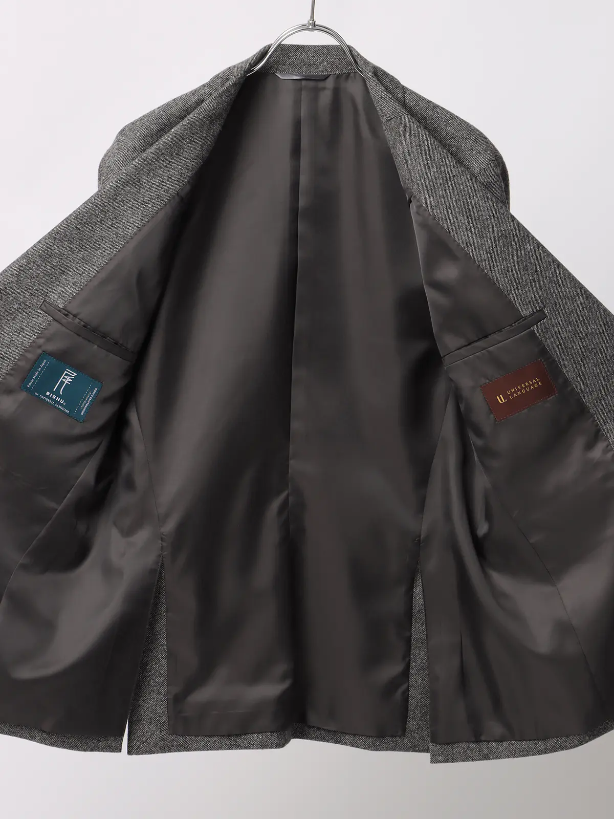 ジャケット／尾州／ウールカシミヤブレンド／ツイル／CR02 グレー SS