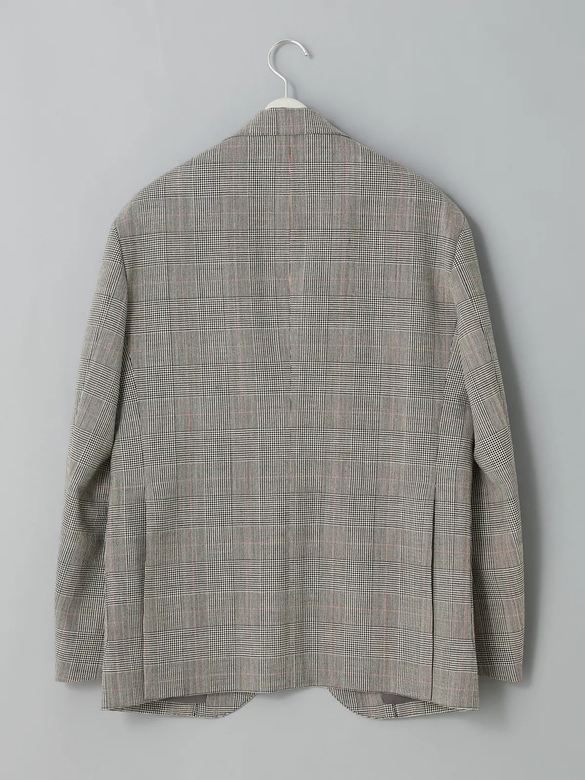 GOOVI／ジャケット／ハイツイストトロピカル／グレンチェックカラープレイド グレー 0