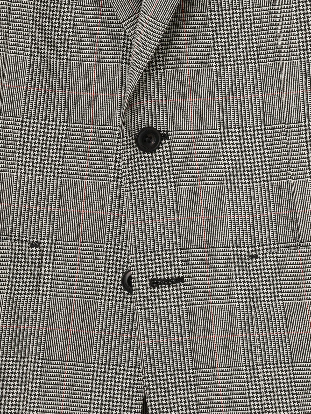 GOOVI／ジャケット／ハイツイストトロピカル／グレンチェックカラープレイド グレー 0