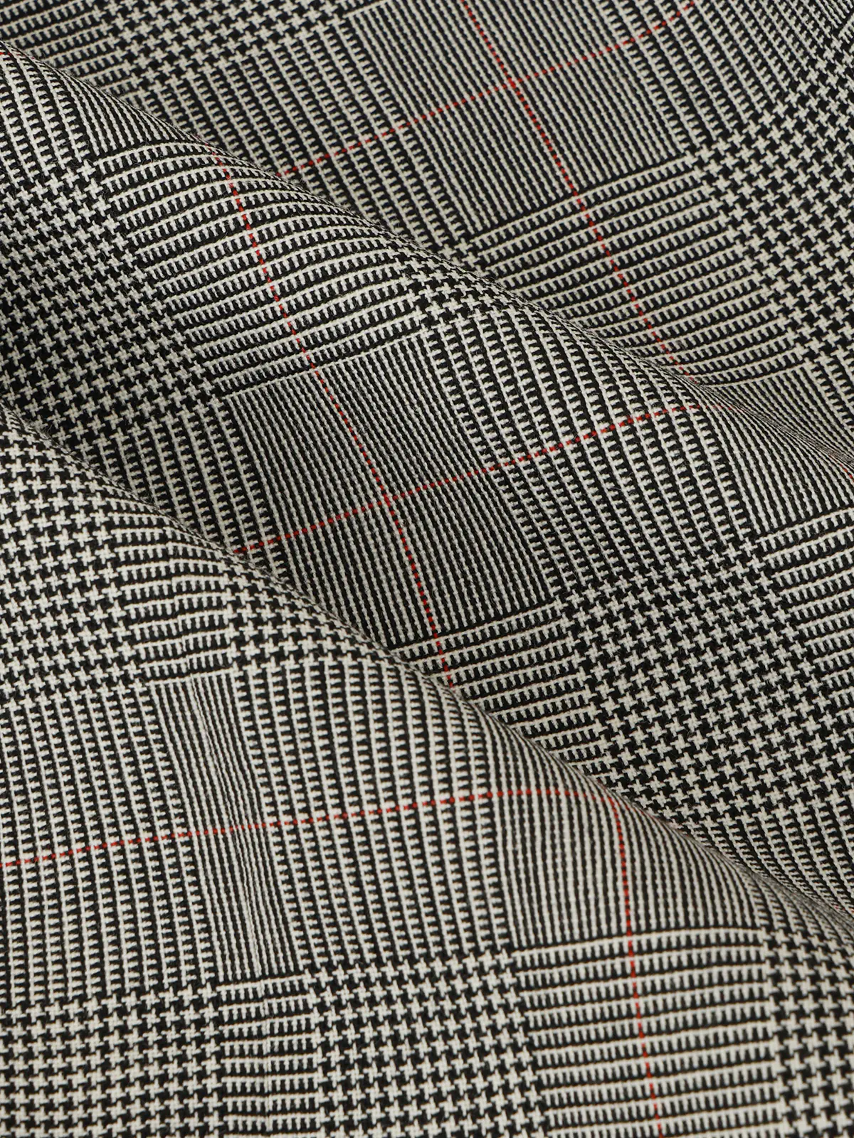 GOOVI／ジャケット／ハイツイストトロピカル／グレンチェックカラープレイド グレー 0