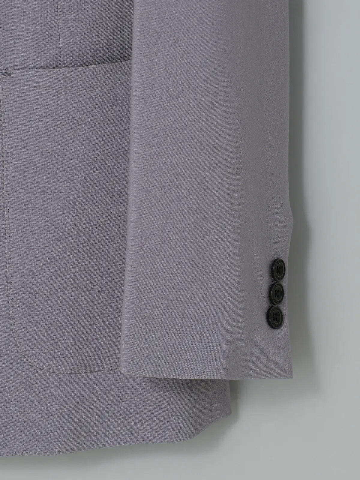 GOOVI／ダブルブレストジャケット／SUPER100'sウールトロピカル／無地 パープル 0