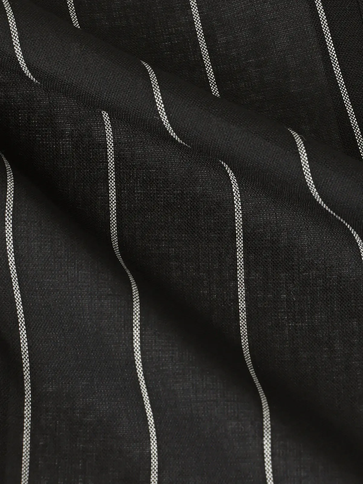 GOOVI／ダブルブレストジャケット／シェットランドウールブレンド／ワイドストライプ ブラック 0