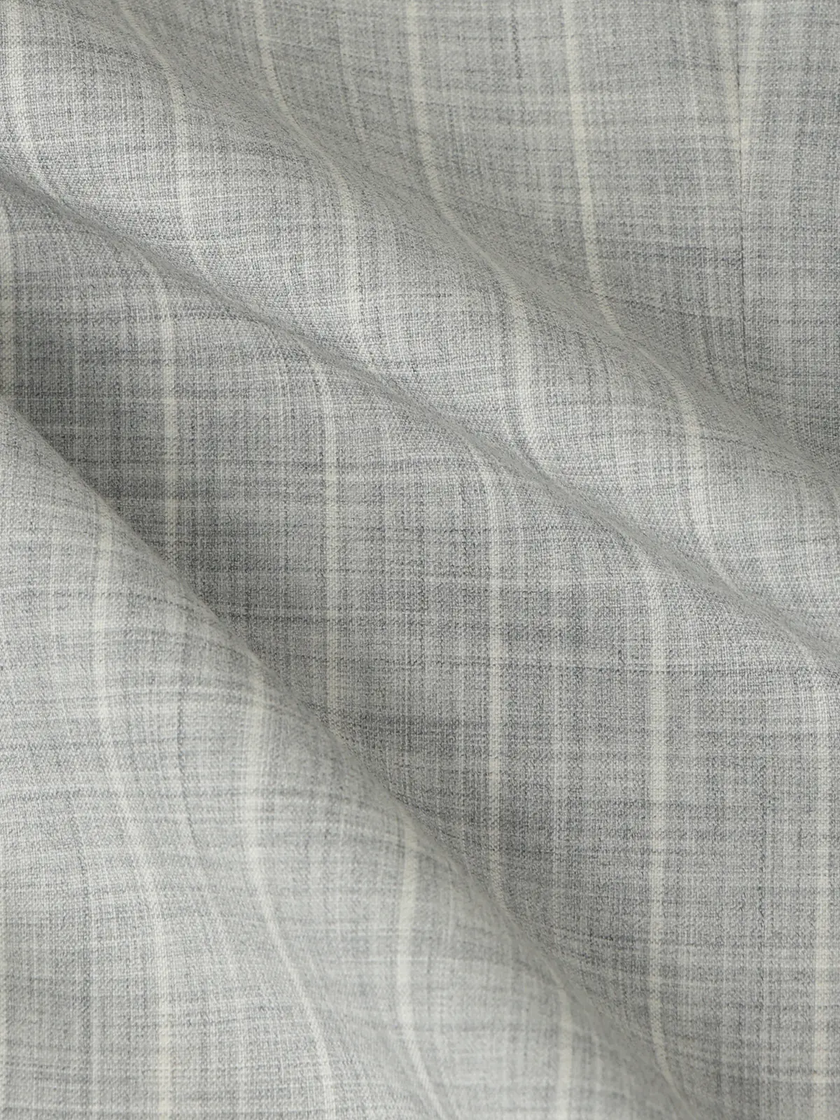 GOOVI／ダブルブレストジャケット／SUPER100'sウールトロピカル／ワイドストライプ ライトグレー 0