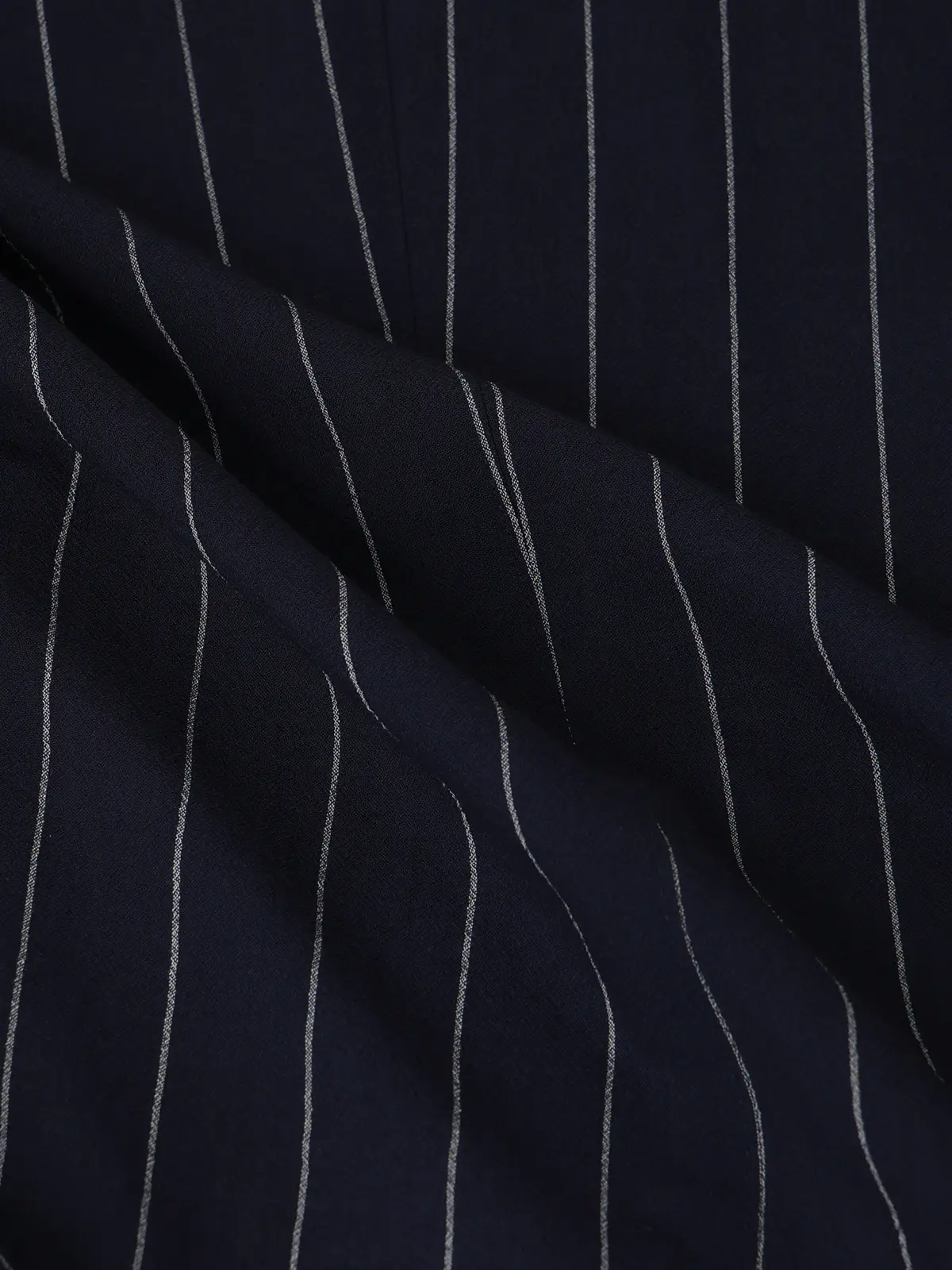 GOOVI／ジャケット／ウールブレンドサッカー／ワイドストライプ ネイビー 0