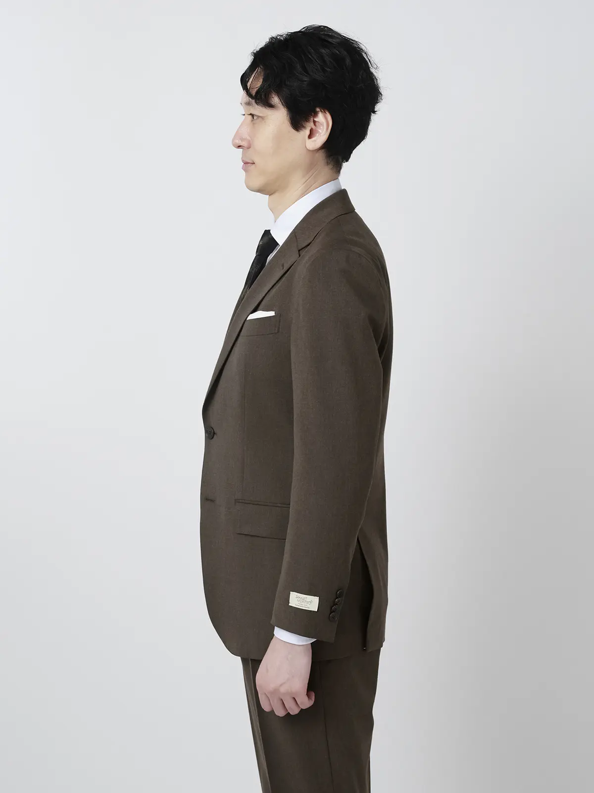 ジャケット/ウォッシャブル/ストレッチ/SMART MERINO/ミルドサキソニー/無地/CR03 ブラウン S