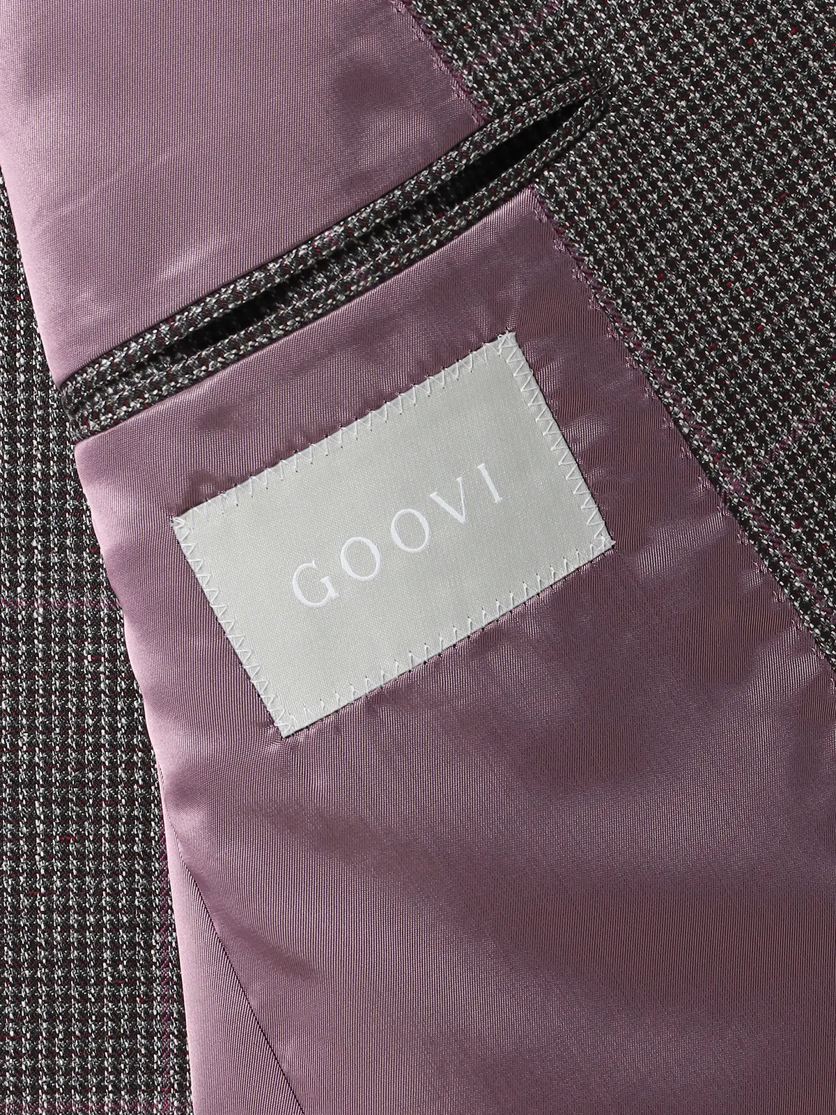 【9／12～WEB先行販売スタート！】GOOVI／ダブルブレストジャケット／ウールシルク グレー系 1