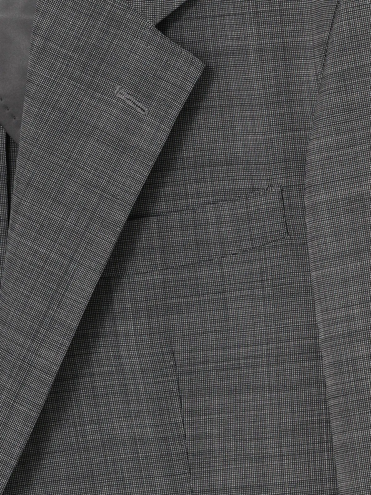 GOOVI／ジャケット／ウールモヘア／トロピカルシャンブレー／織柄 グレー 1