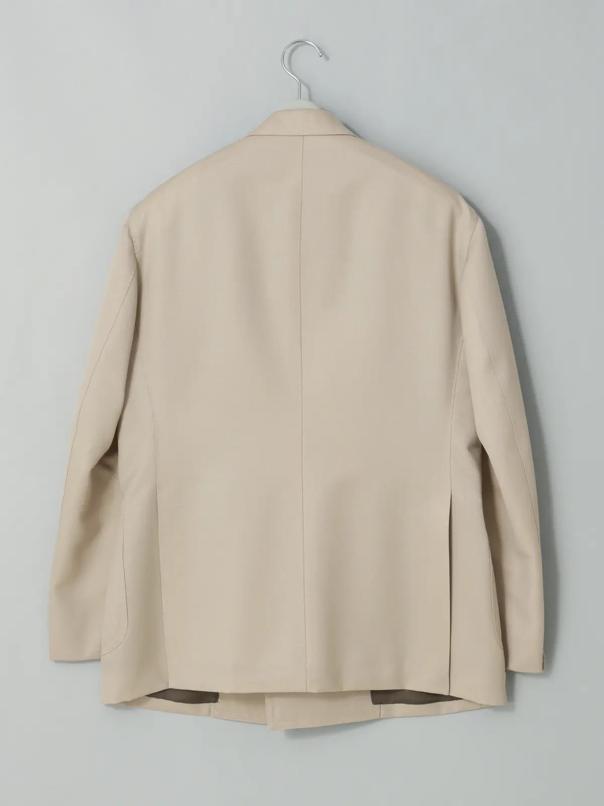 GOOVI/ダブルブレストジャケット/ウールモヘアギャバジン/無地 ベージュ 1