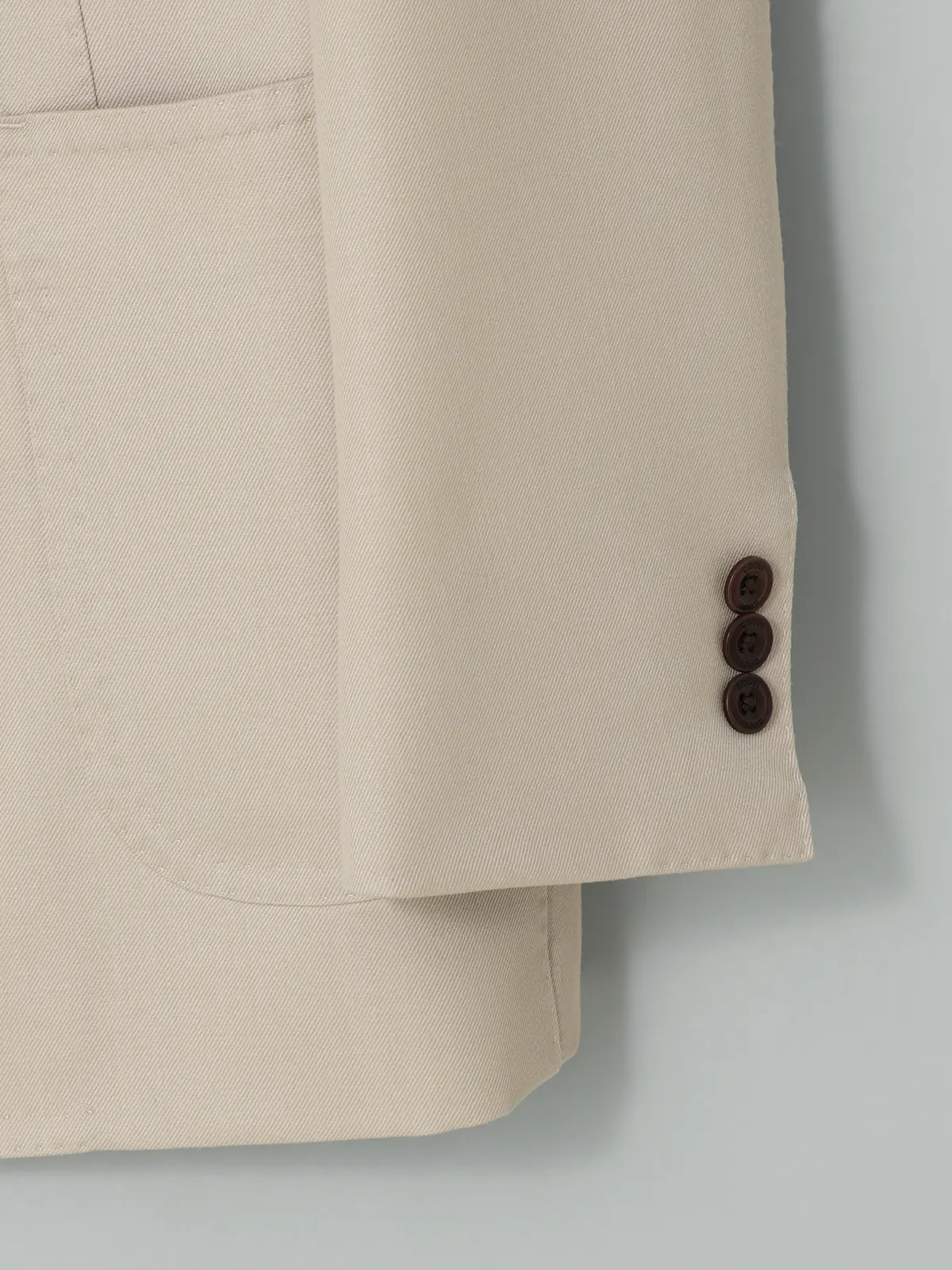 GOOVI/ダブルブレストジャケット/ウールモヘアギャバジン/無地 ベージュ 1