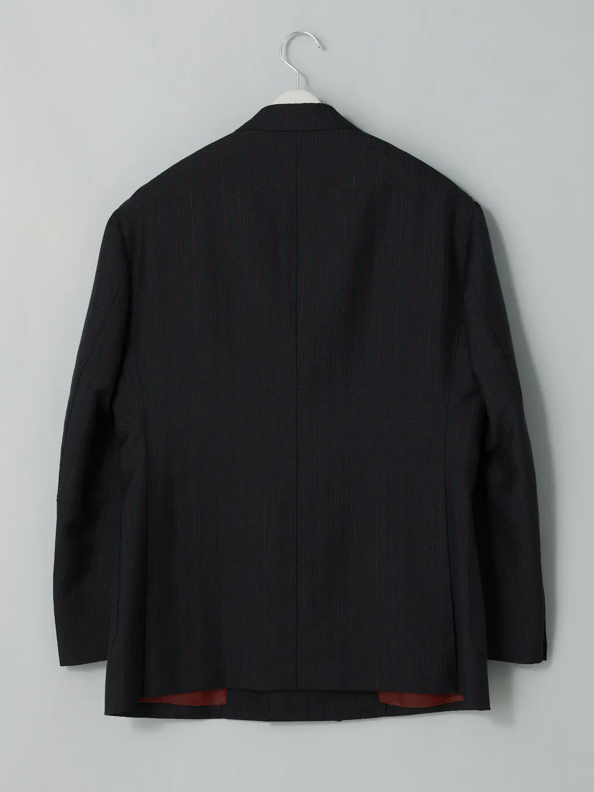 GOOVI／ダブルブレストジャケット／ウールモヘア／カラーストライプ ネイビー 1