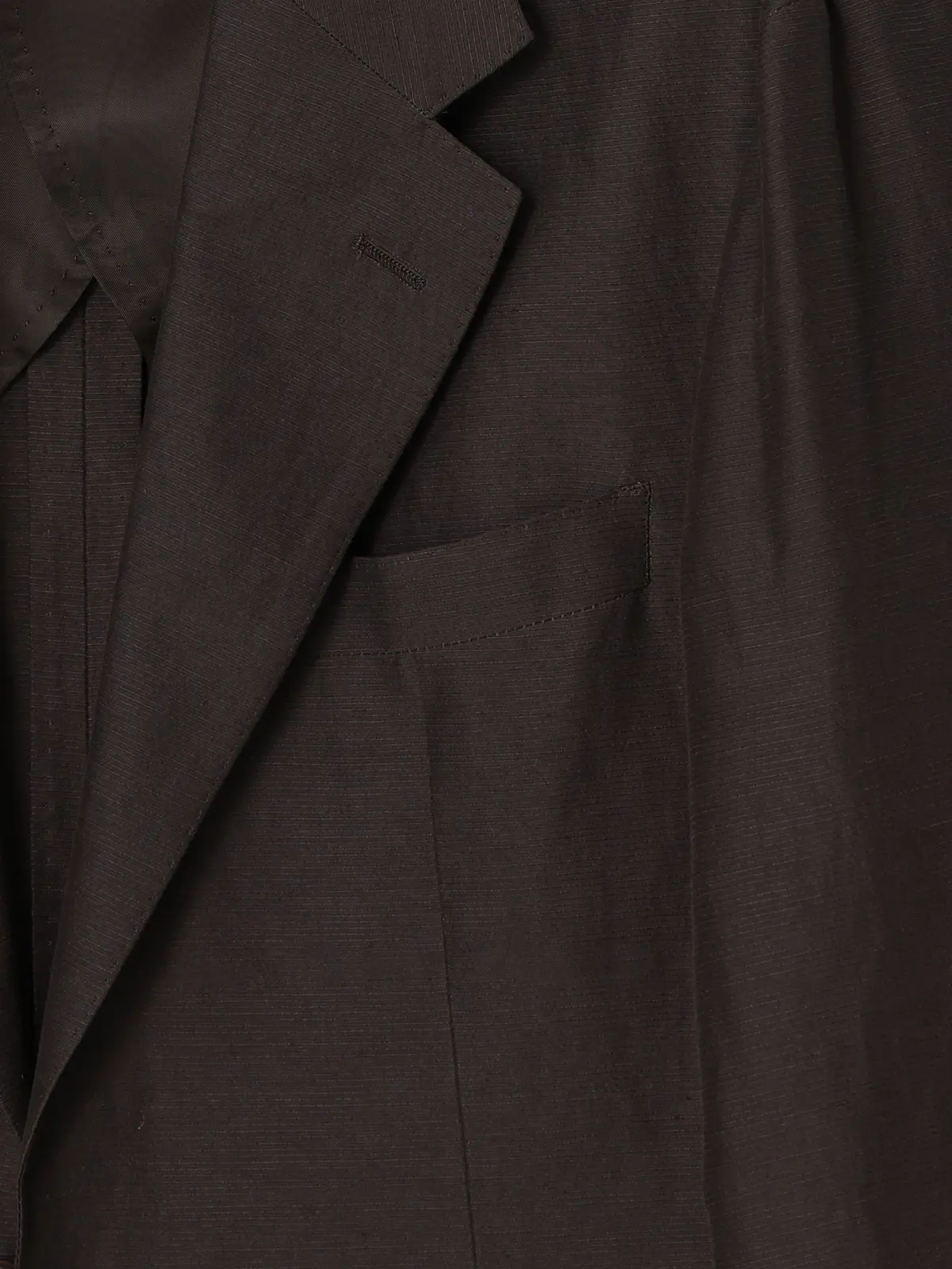 GOOVI／ジャケット／キュプラリネンコットングログラン／織柄 ブラウン 0