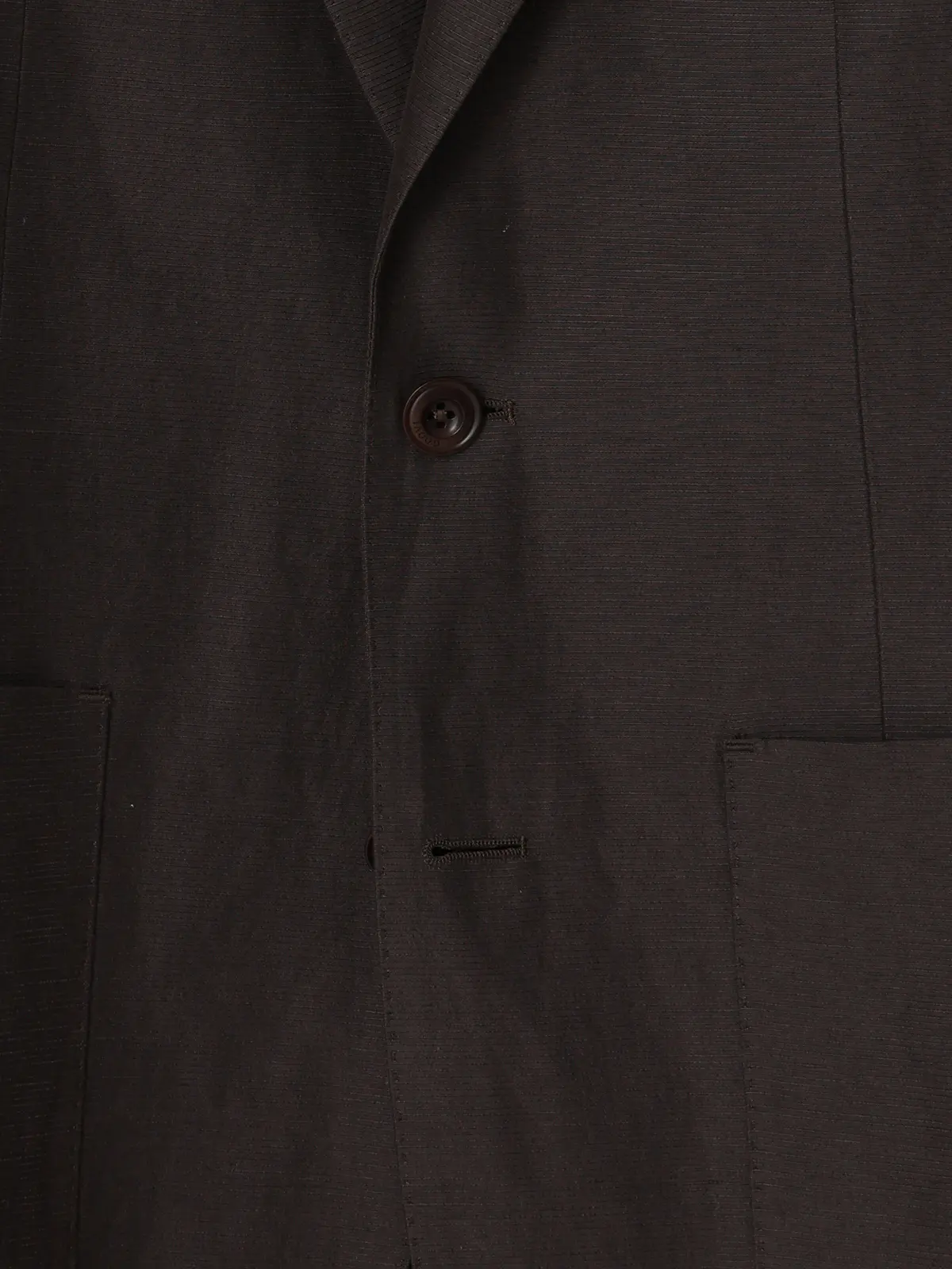 GOOVI／ジャケット／キュプラリネンコットングログラン／織柄 ブラウン 0