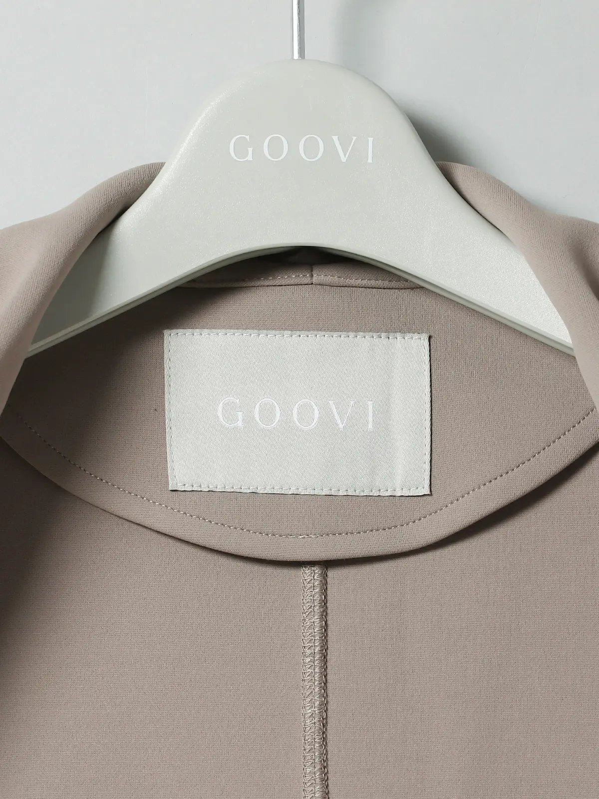 【9月中旬発売予定】GOOVI／ダブルショールカラージャケット／ウォッシャブル／ストレッチ グレージュ系 0