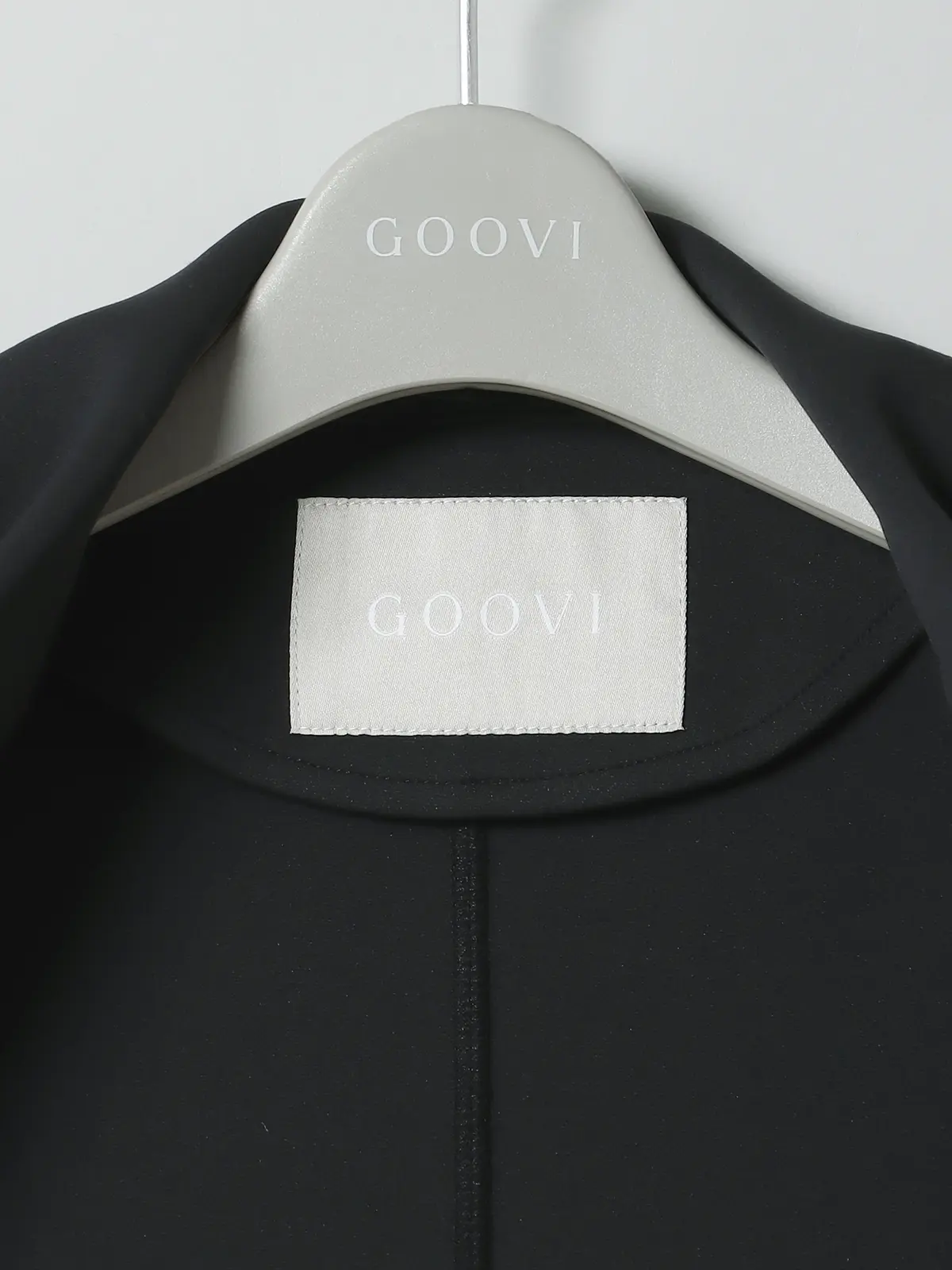 【9月中旬発売予定】GOOVI／ダブルショールカラージャケット／ウォッシャブル／ストレッチ ブラック系 0