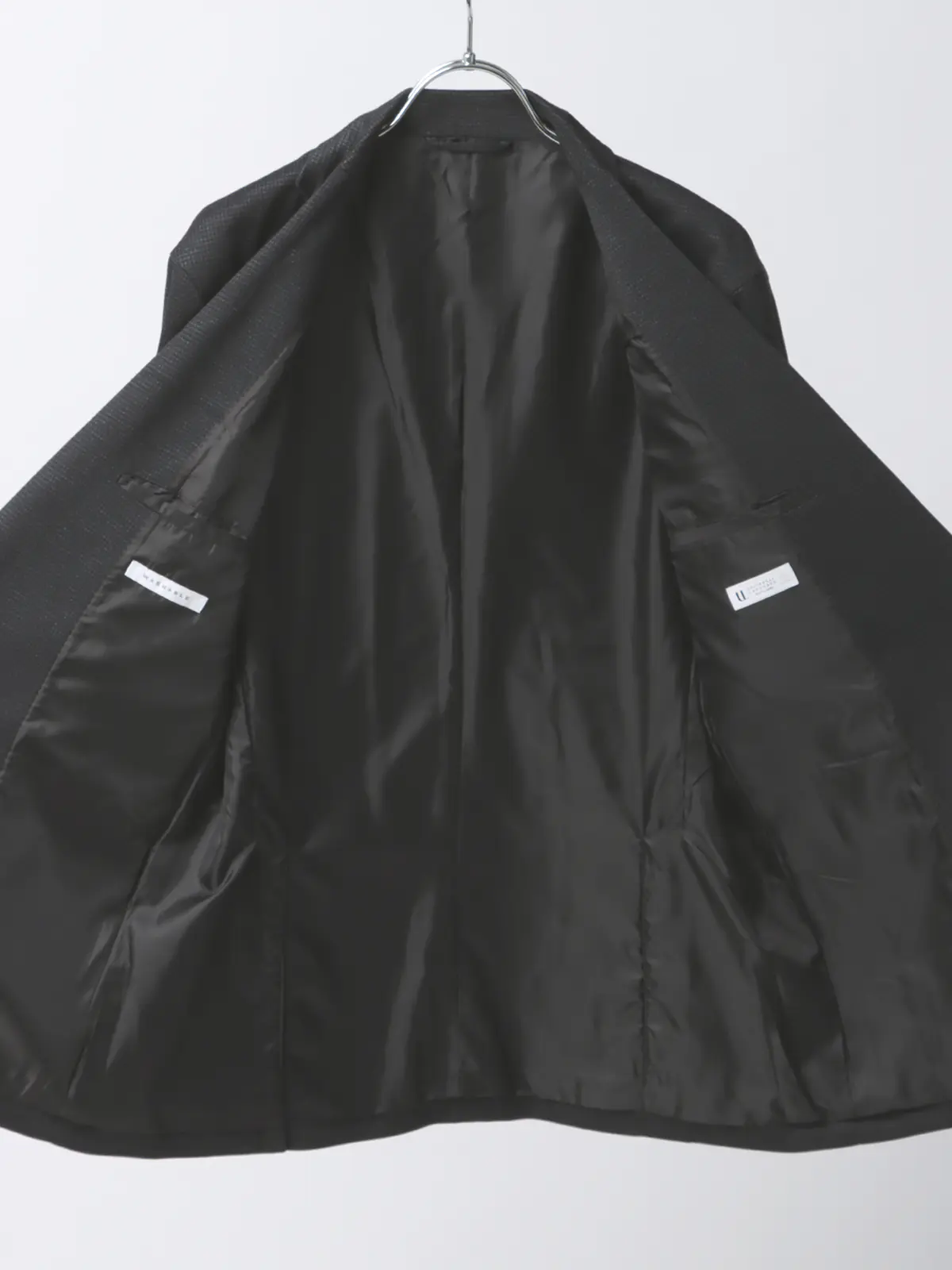 最高ジャケット／ウォッシャブル／NONIRON／ストレッチ／ハウンドトゥース／CB06 グレー系 S