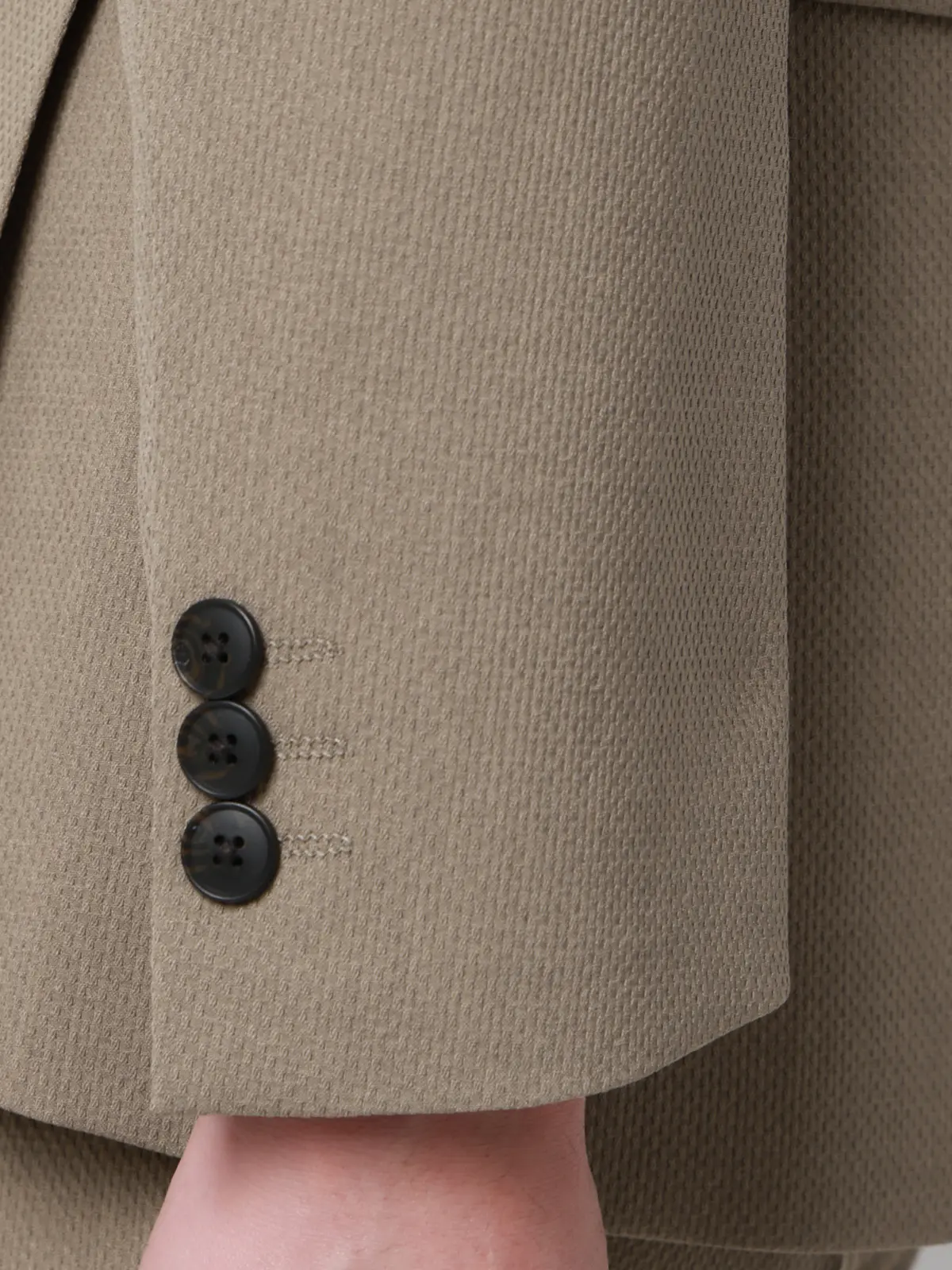 最高ジャケット／ウォッシャブル／ストレッチ／リネンライクポリエステル／CH28 ベージュ S