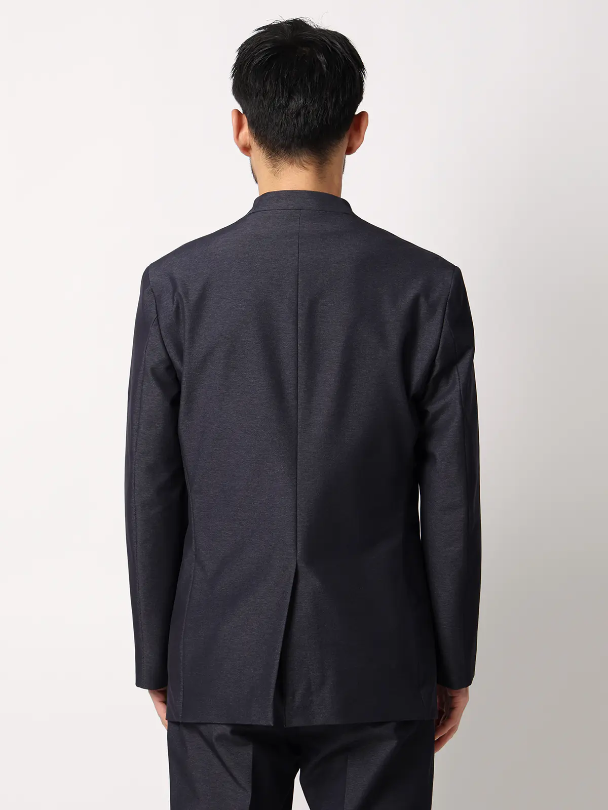 スマみえジャケット／ノーカラー／ウォッシャブル／ストレッチ／CROSS MOVA／SL02-N ネイビー SS