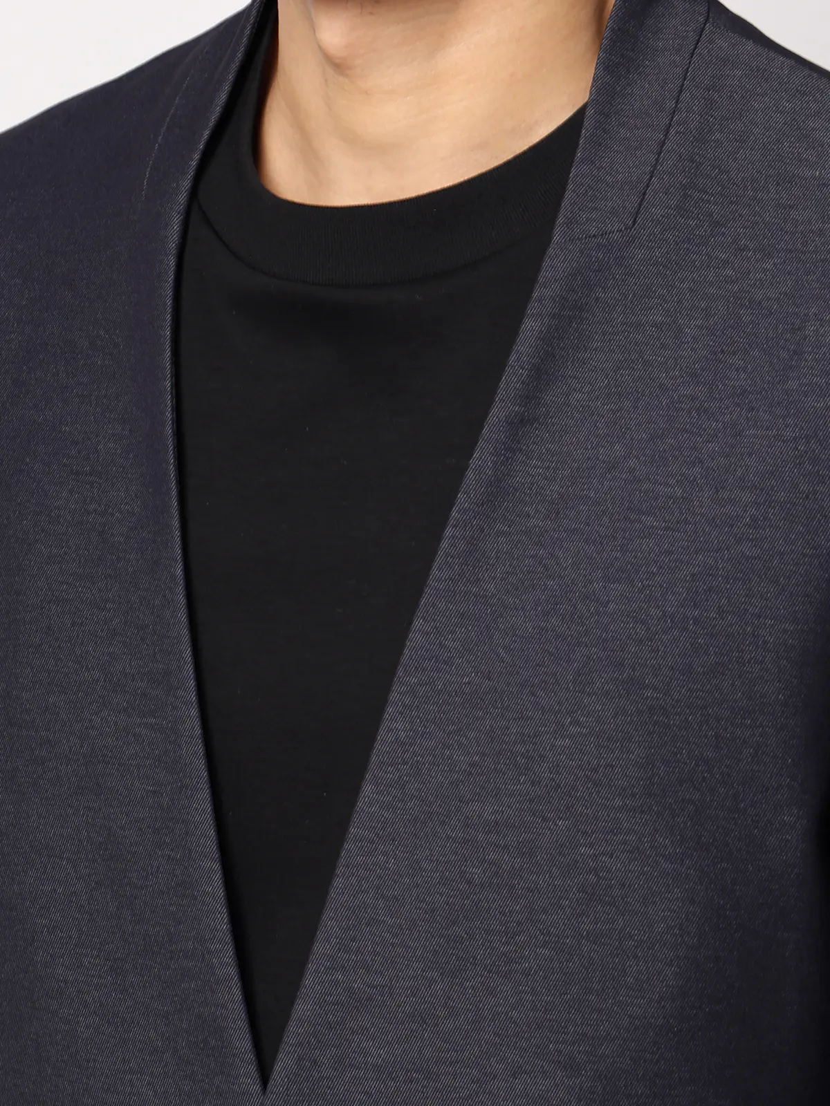 スマみえジャケット／ノーカラー／ウォッシャブル／ストレッチ／CROSS MOVA／SL02-N ネイビー SS