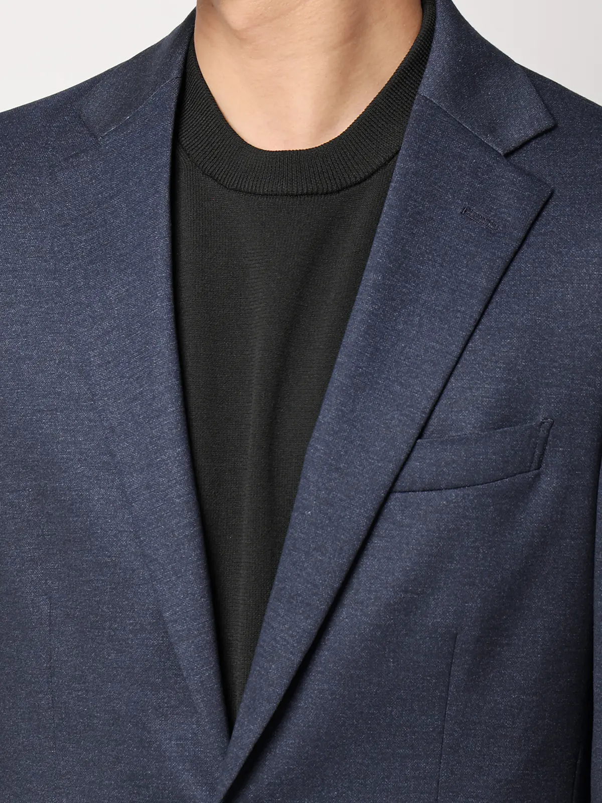 SMACTIVE／ジャケット／ウォッシャブル／ストレッチ／TRジャージー／無地／SL02 ネイビー SS