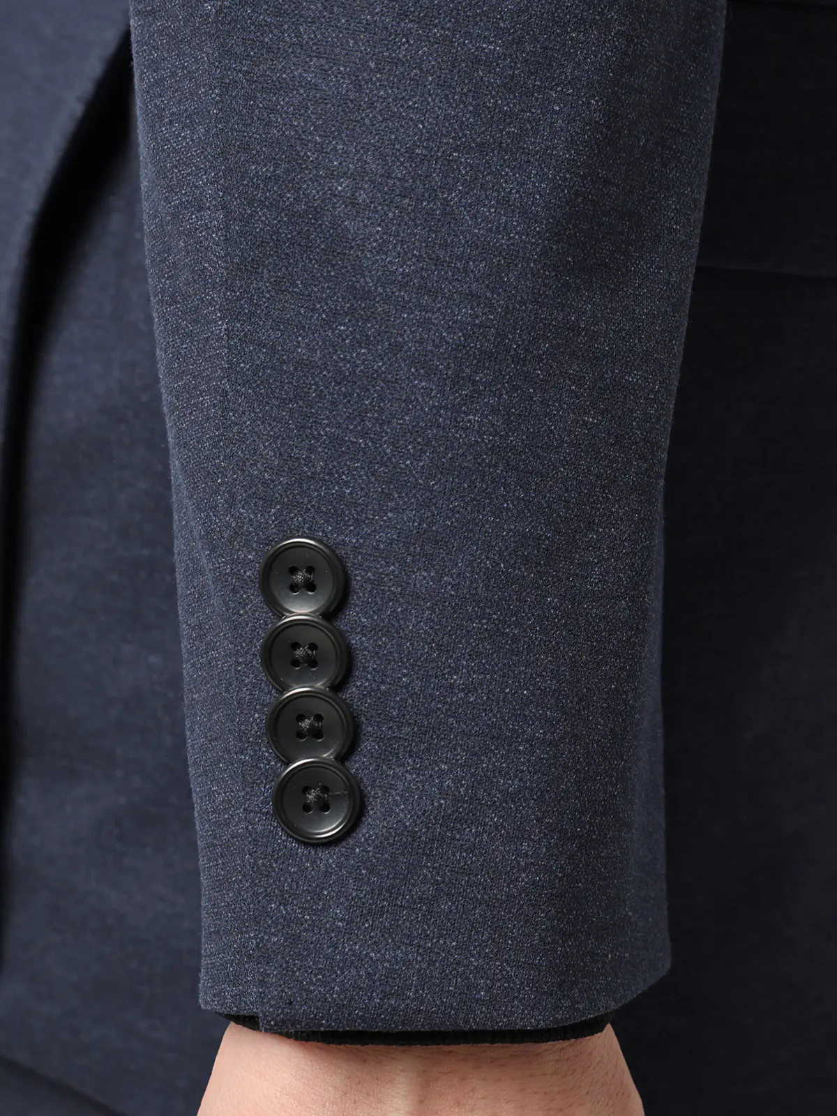 SMACTIVE／ジャケット／ウォッシャブル／ストレッチ／TRジャージー／無地／SL02 ネイビー SS