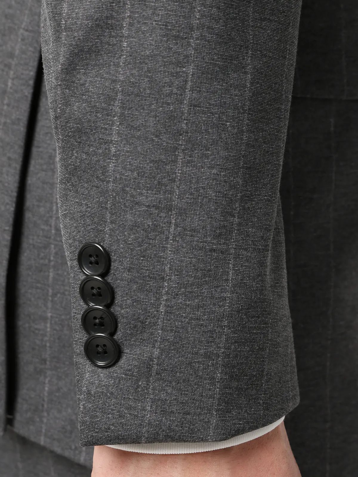 SMACTIVE/ジャケット/ウォッシャブル/ストレッチ/TRジャージー/ストライプ/SL02 グレー SS