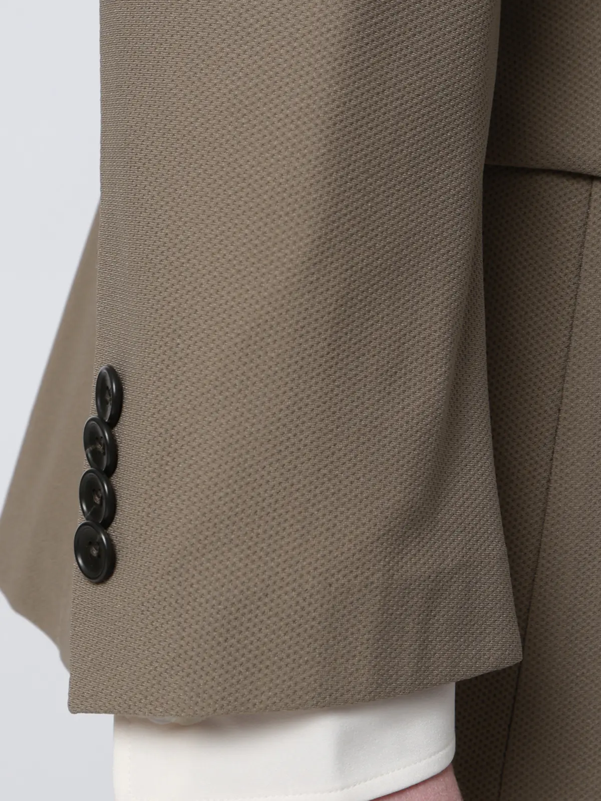 SMACTIVE COOL／ジャケット／ウォッシャブル／トリコットジャージー／織柄／SL02 Lブラウン S