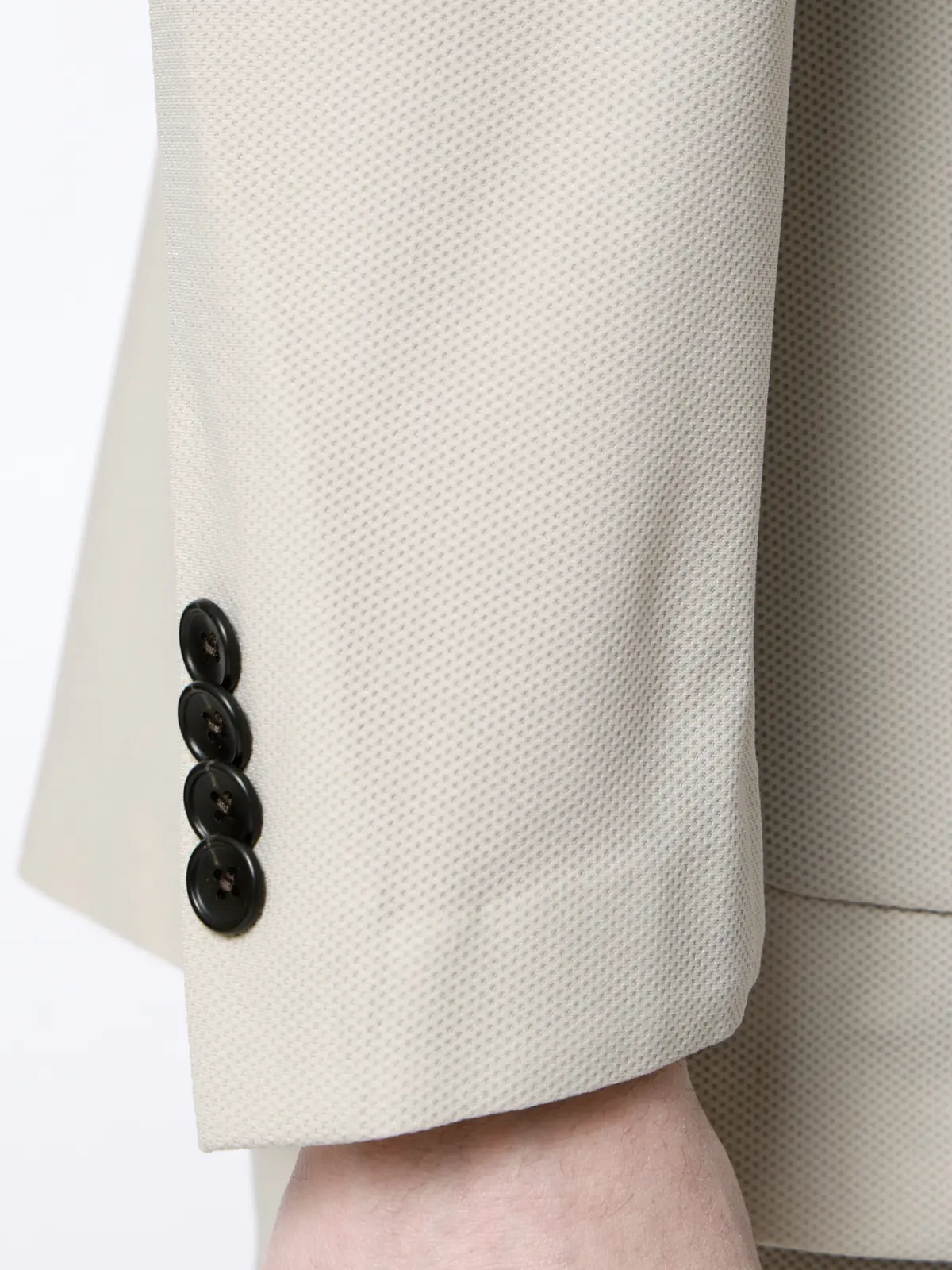 SMACTIVE COOL／ダブルブレストジャケット／ウォッシャブル／トリコットジャージー／SL04 ベージュ S