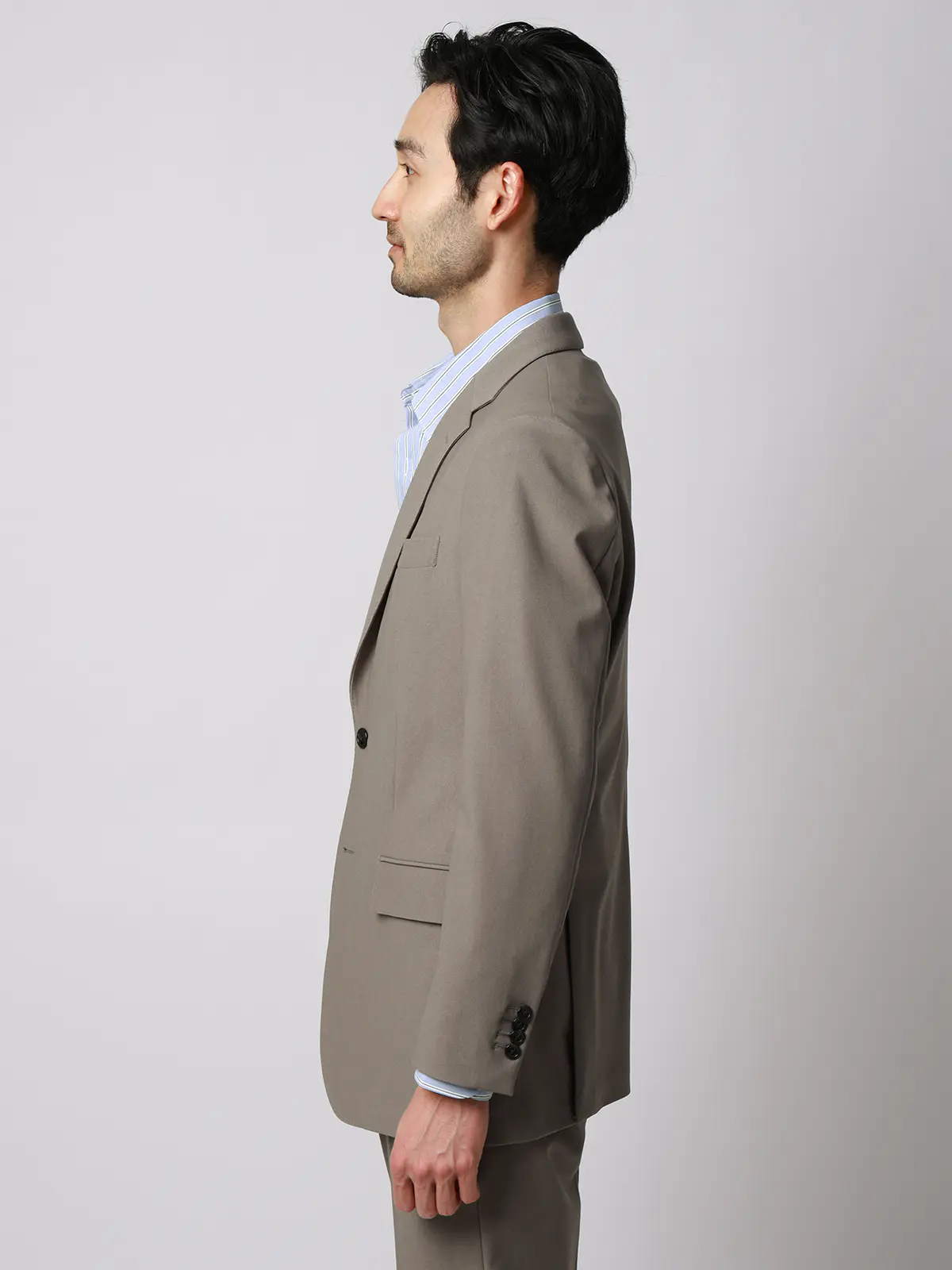 ジャケット/ウォッシャブル/ストレッチ/トリコットジャージー/無地/CR03 ベージュ S