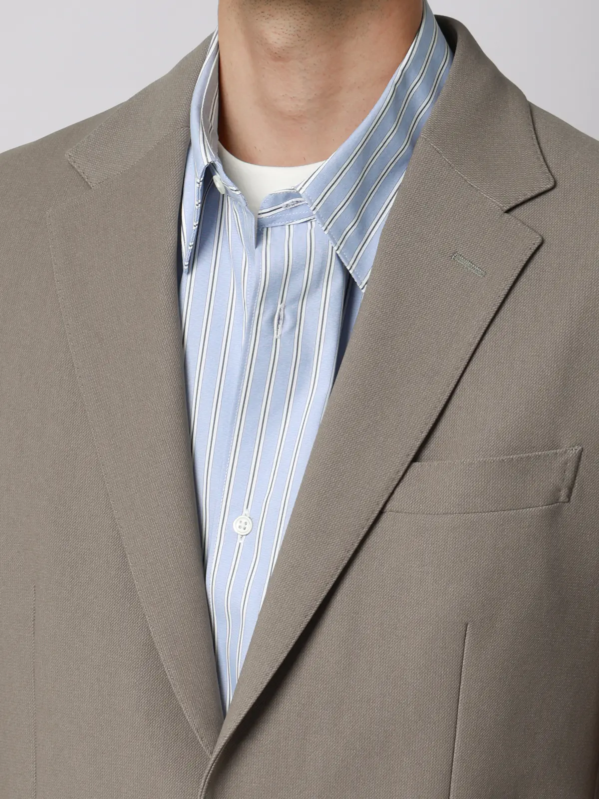 ジャケット/ウォッシャブル/ストレッチ/トリコットジャージー/無地/CR03 ベージュ S