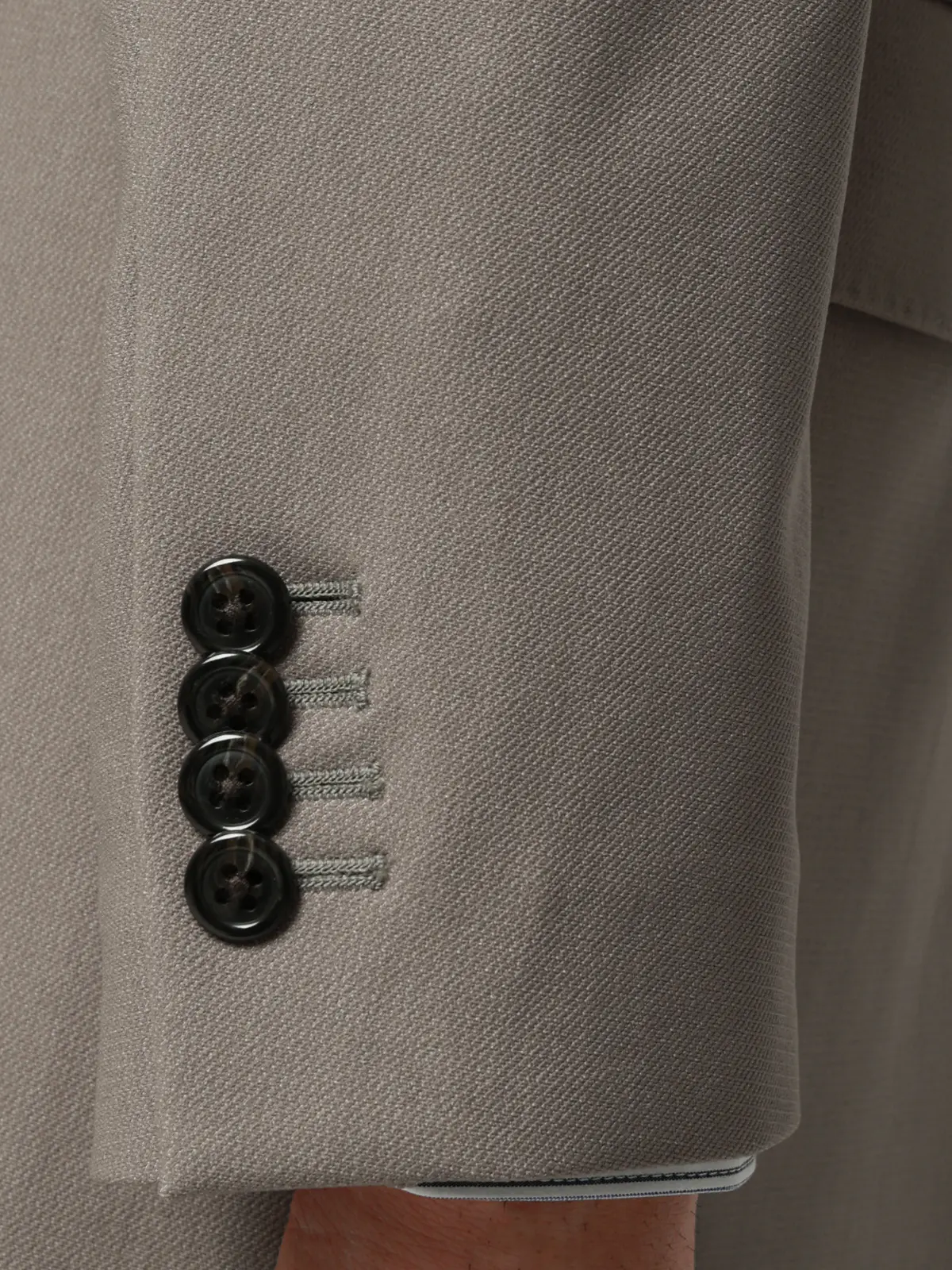 ジャケット/ウォッシャブル/ストレッチ/トリコットジャージー/無地/CR03 ベージュ S