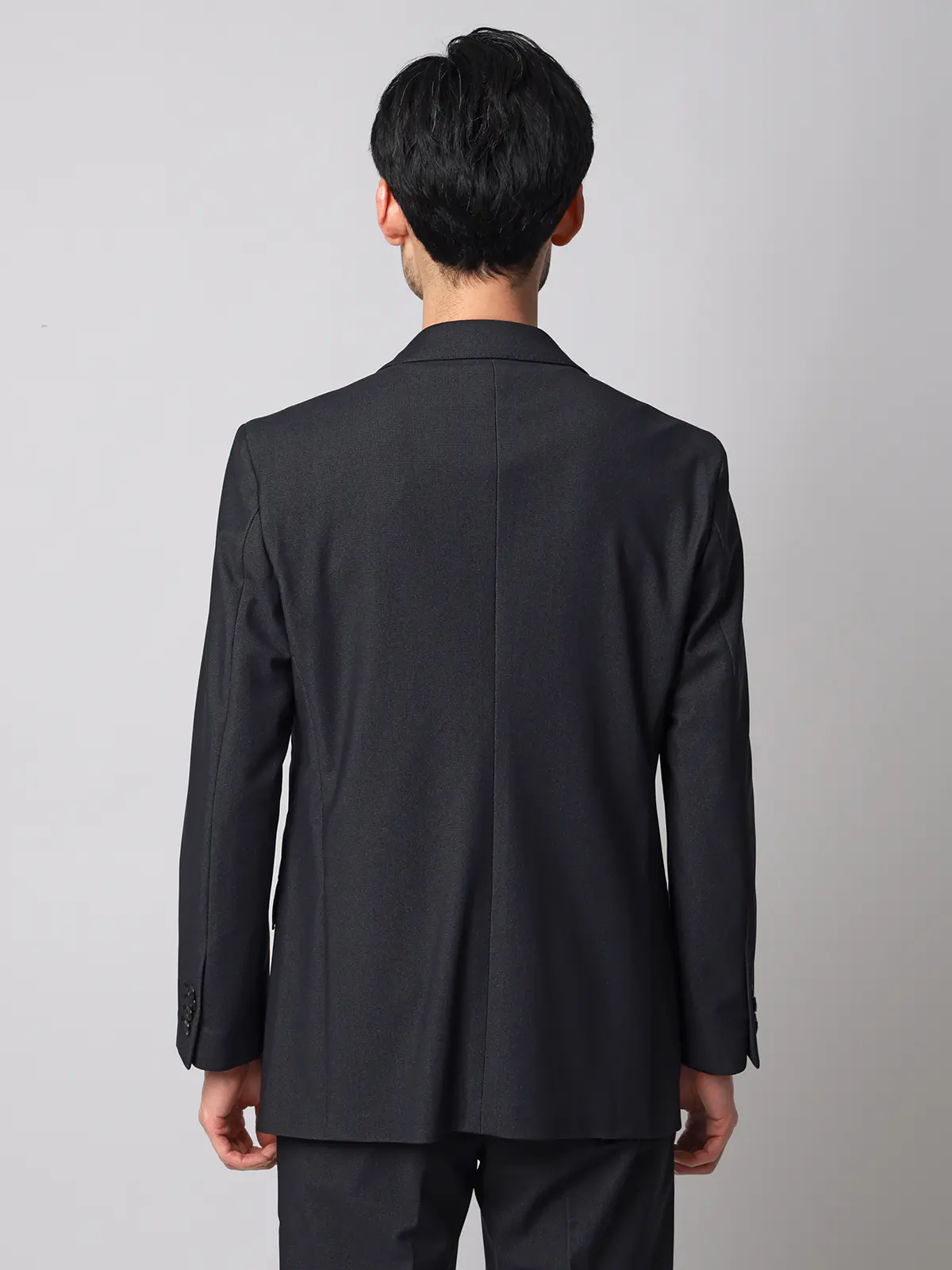 ジャケット／ウォッシャブル／ストレッチ／トリコットジャージー／無地／CR03 ネイビー S