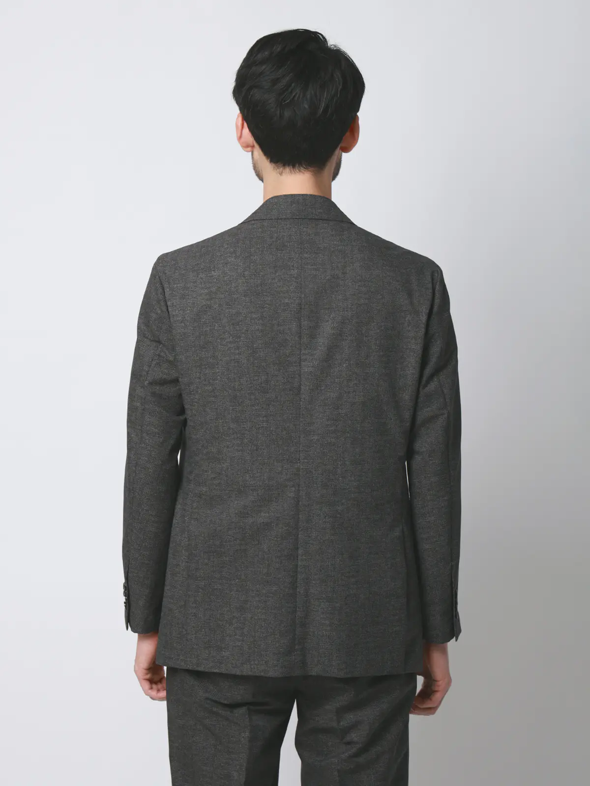 ジャケット／ウォッシャブル／ストレッチ／接触冷感／COOL DOTS／織柄／CR04 グレー S