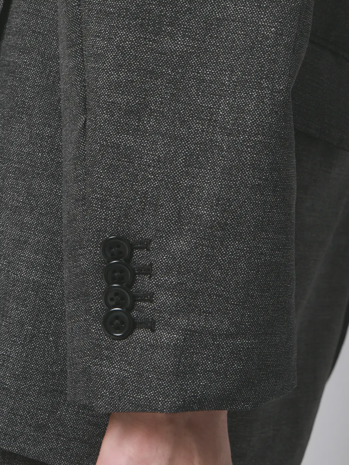 ジャケット／ウォッシャブル／ストレッチ／接触冷感／COOL DOTS／織柄／CR04 グレー S