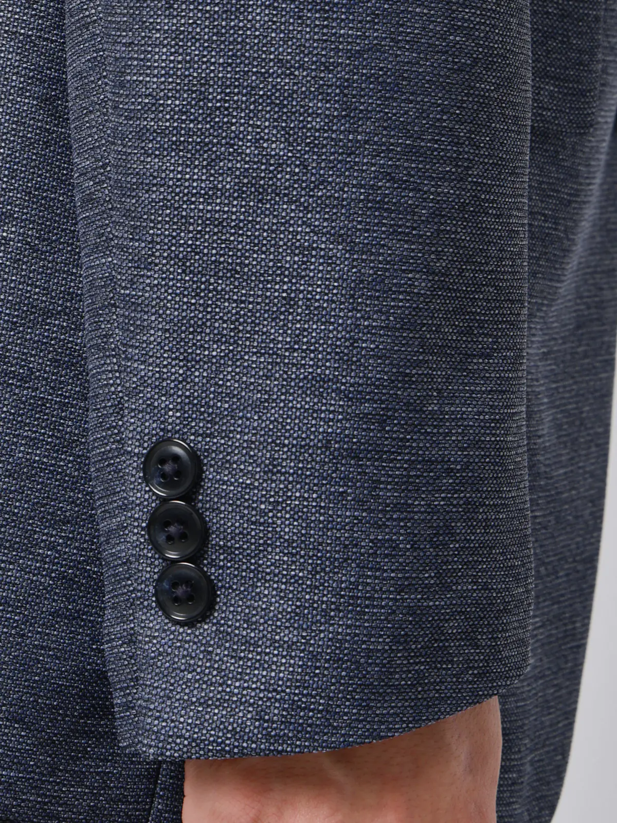 涼しい最高ジャケット／ウォッシャブル／ストレッチ／からみ織り／織柄／CH28 ブルー S