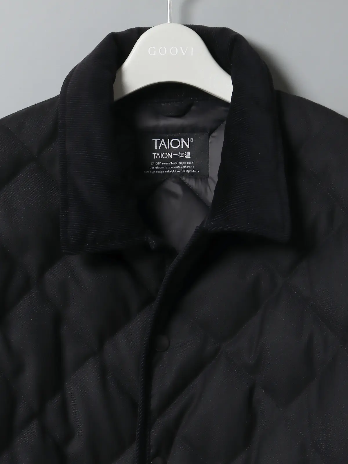 【9／12～WEB先行販売スタート！】TAION×GOOVI／キルティングダウンジャケット ブラック系 1