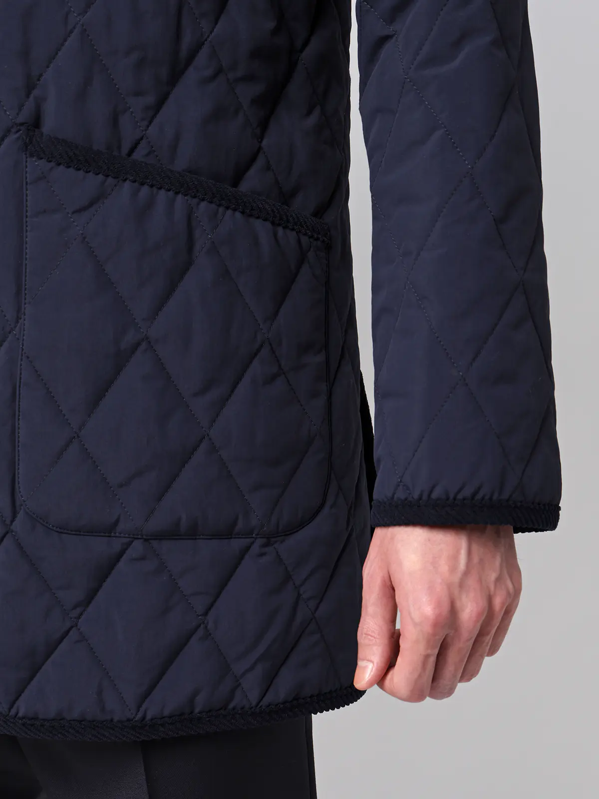 キルティングアウター/撥水/コーデュラナイロン/無地 ネイビー S