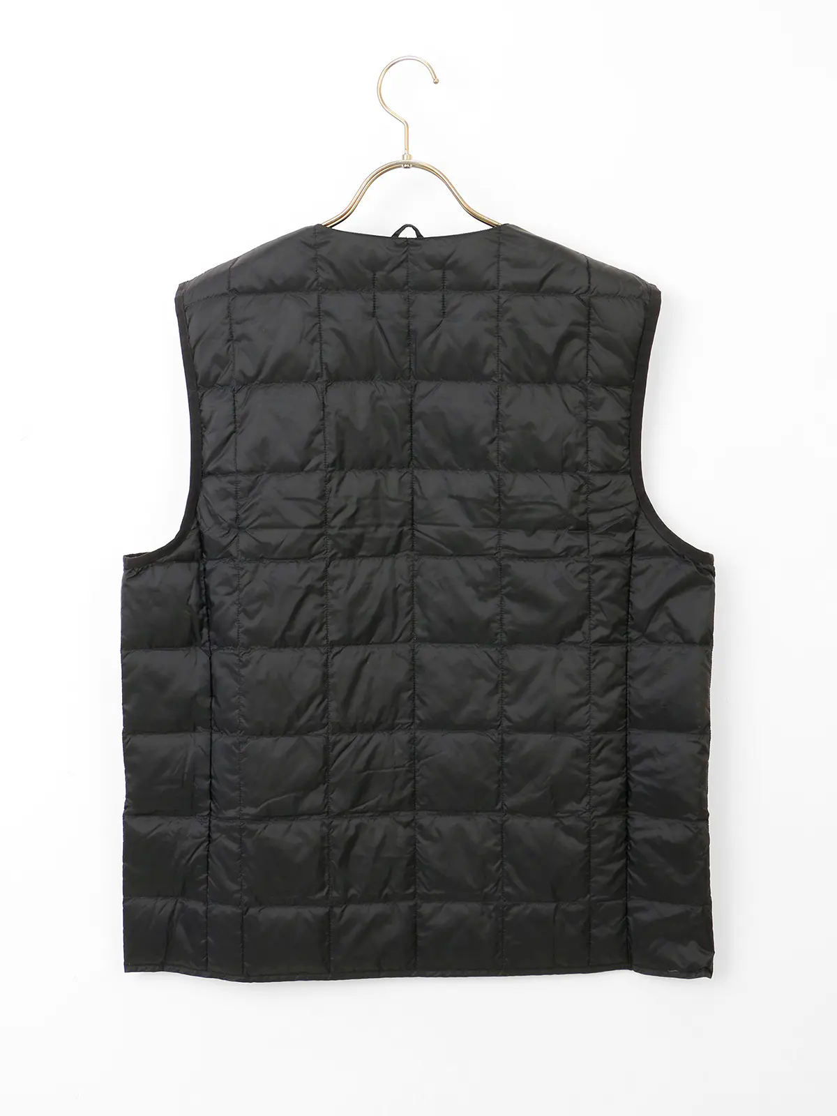 インナーダウンベスト／TAION／ナイロン ブラック S