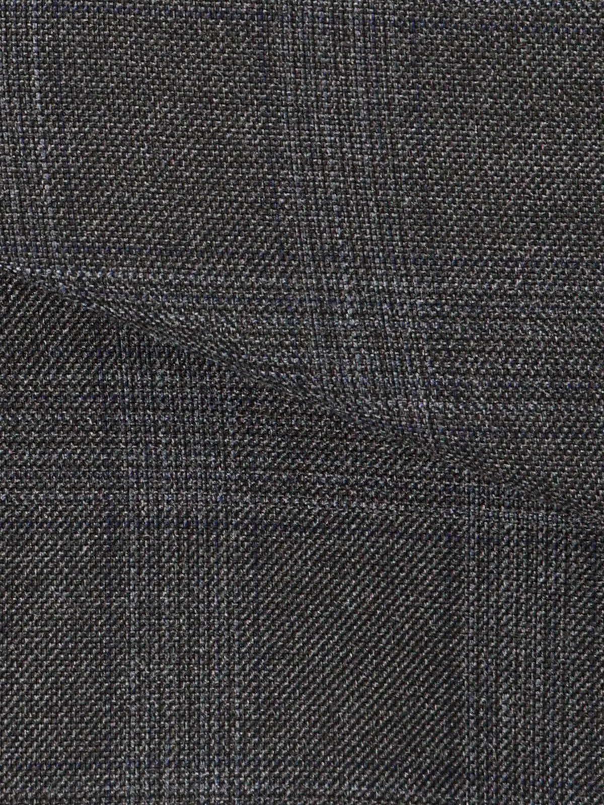 テーパードパンツ／ウォッシャブル／ストレッチ／WOOLISH／グレンチェック グレー 36(7号）