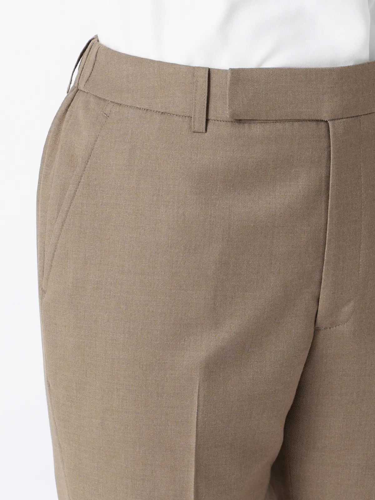 テーパードパンツ／Carreman／ウォッシャブル／接触冷感／TRストレッチ／無地 ベージュ 36(7号）