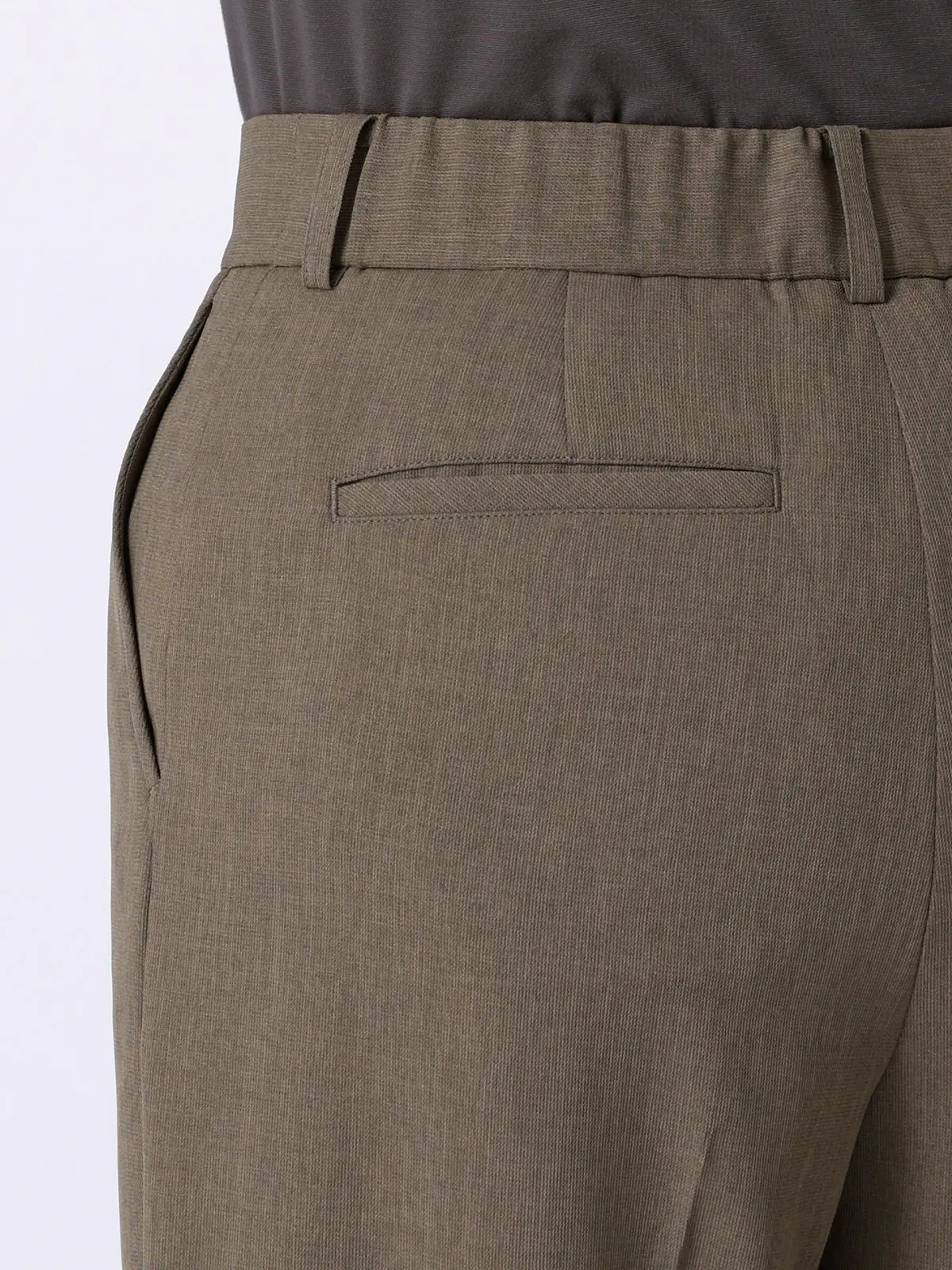 涼しいスーツ／ワイドパンツ／ウォッシャブル／ストレッチ／高通気／軽量／無地 ベージュ 36(7号）