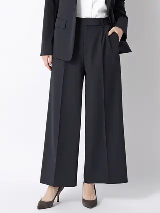 春夏／タックワイドパンツ