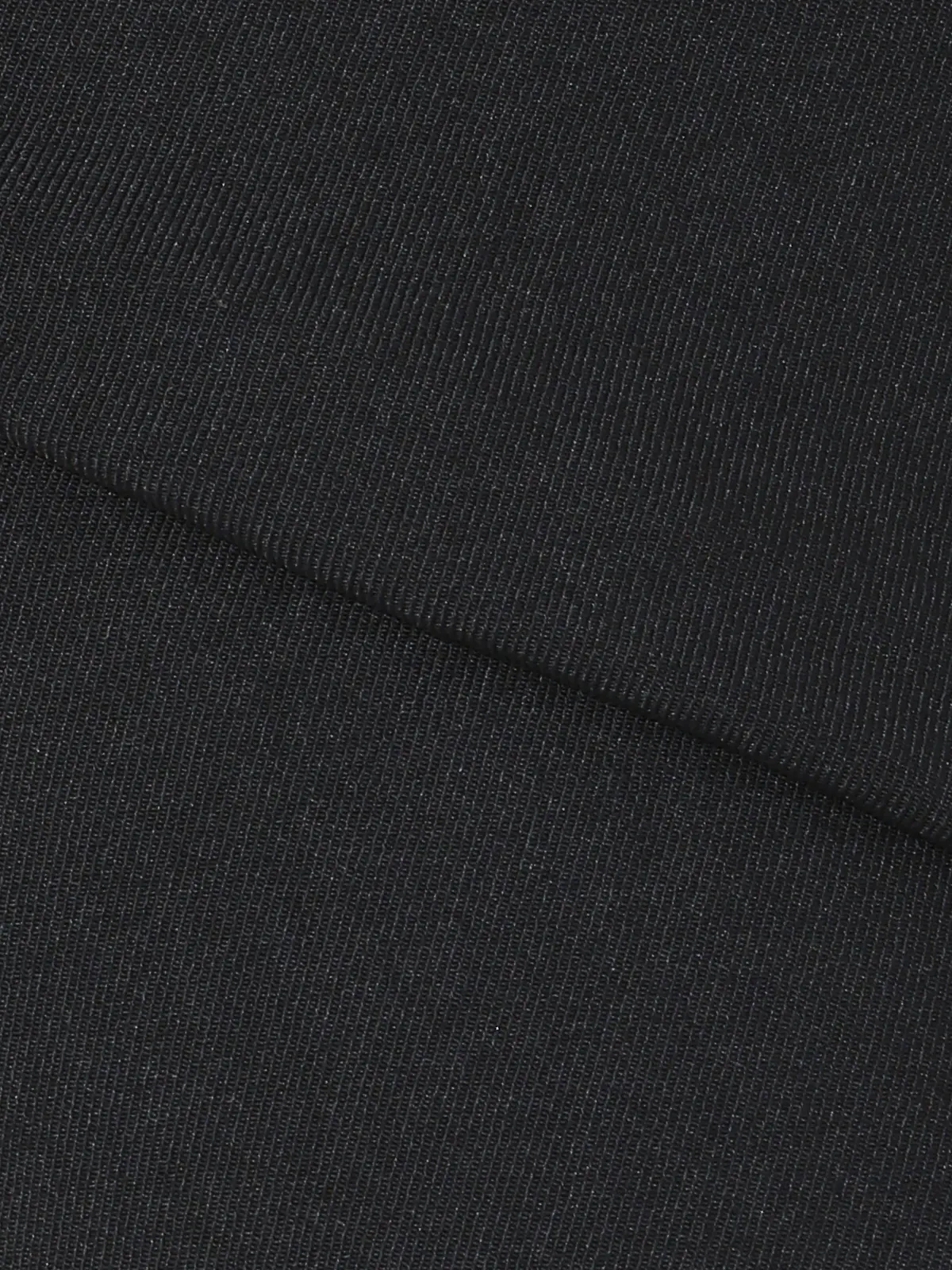 WEB限定／カセット服／ピンタックショートパンツ／ウォッシャブル／メランジツイル／無地 ブラック 36(7号）