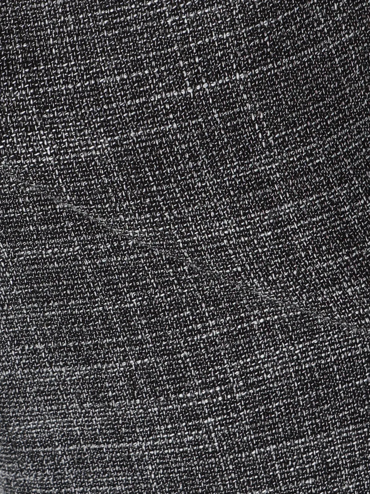 タックテーパードパンツ/ウォッシャブル/ストレッチ/スラブシャンブレー/織柄/anysy ブラック 36(7号)