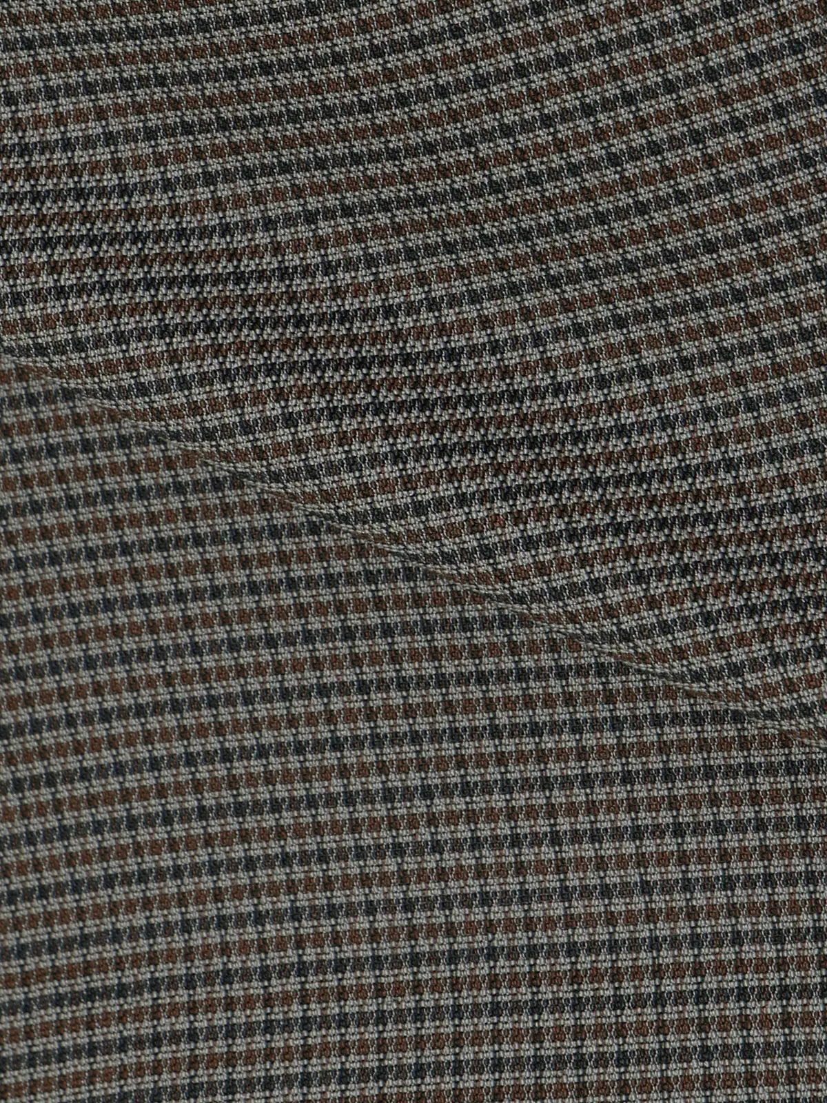 【2／23　23:59までWEB先行販売中】CIS.／タックテーパードパンツ／ハウンドトゥース グレー 34(5号）